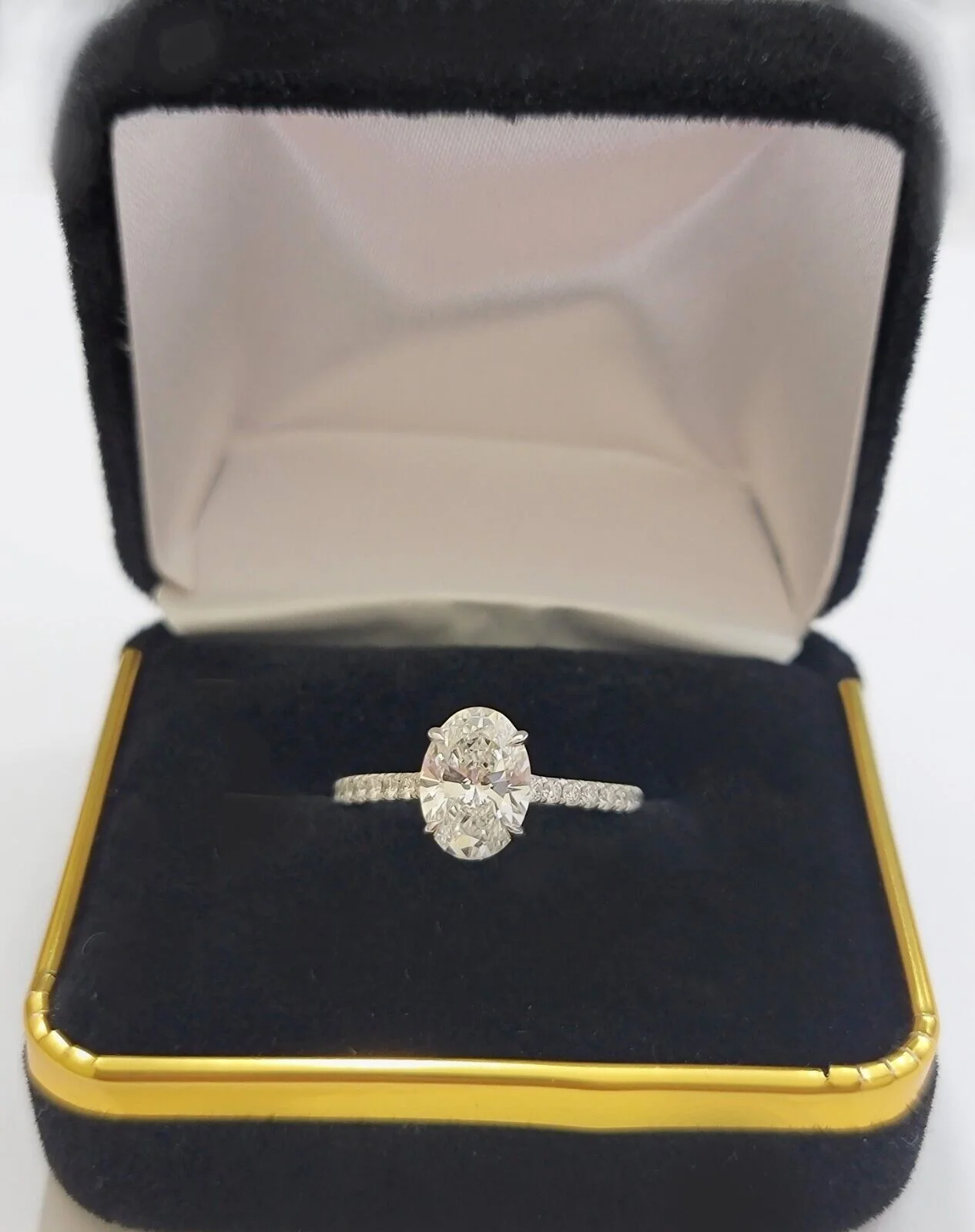 1.75 CT Diamond Solitaire 14k Gold Engagement Wedding Ladies Ring lab-created Ring Sizes 6,7,8,9,10,11 & 12 - Image 4