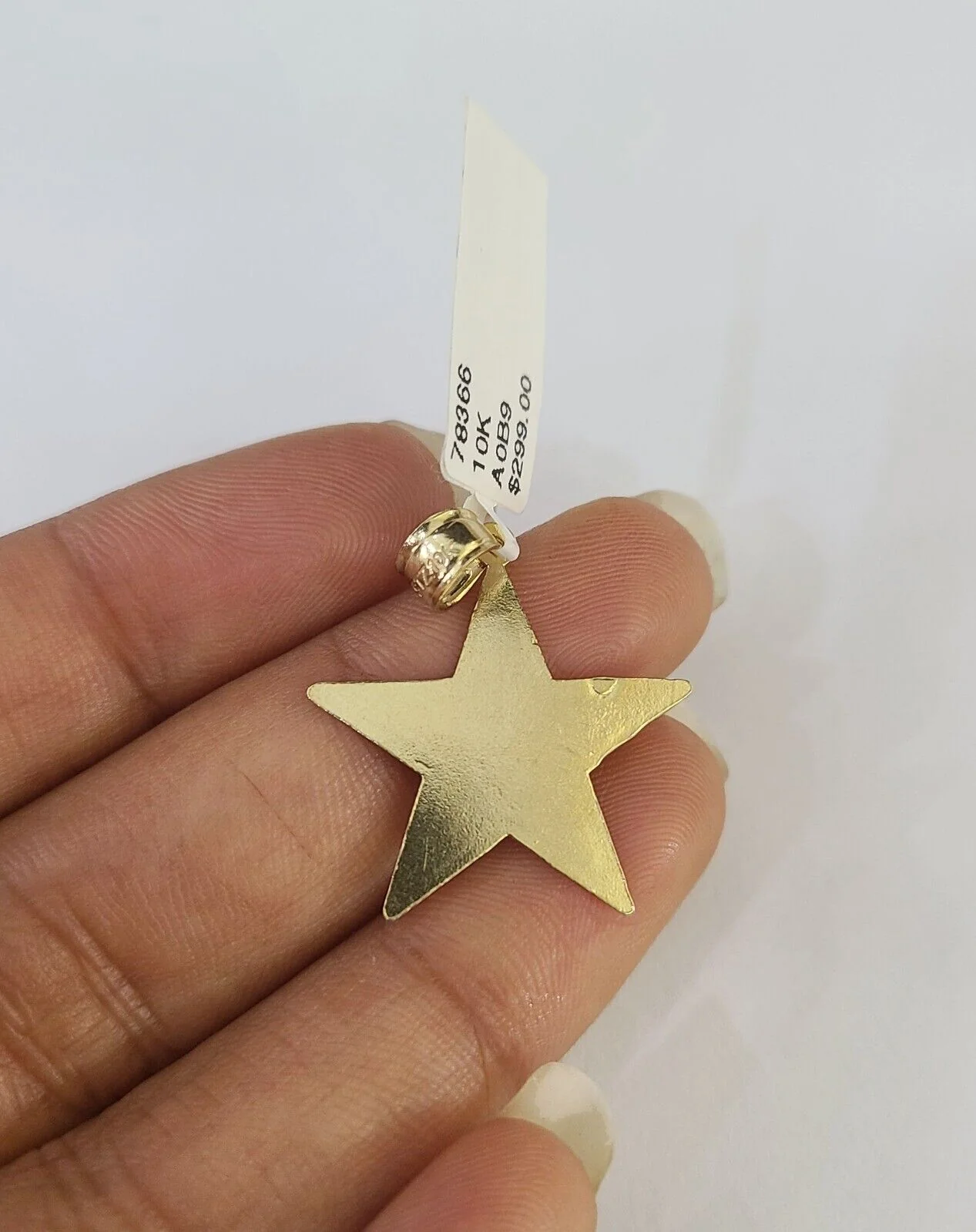 10k 2.5mm Rope Chain Star Pendant 18"-30" Yellow Gold Set Charm Necklace - Image 6
