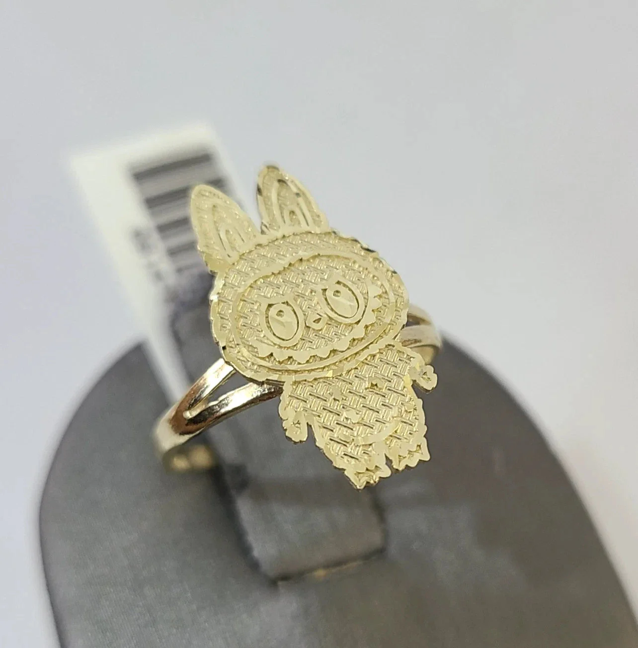 10k Cartoon Monster Ring Yellow Gold Men Women Real Genuine - Image 5