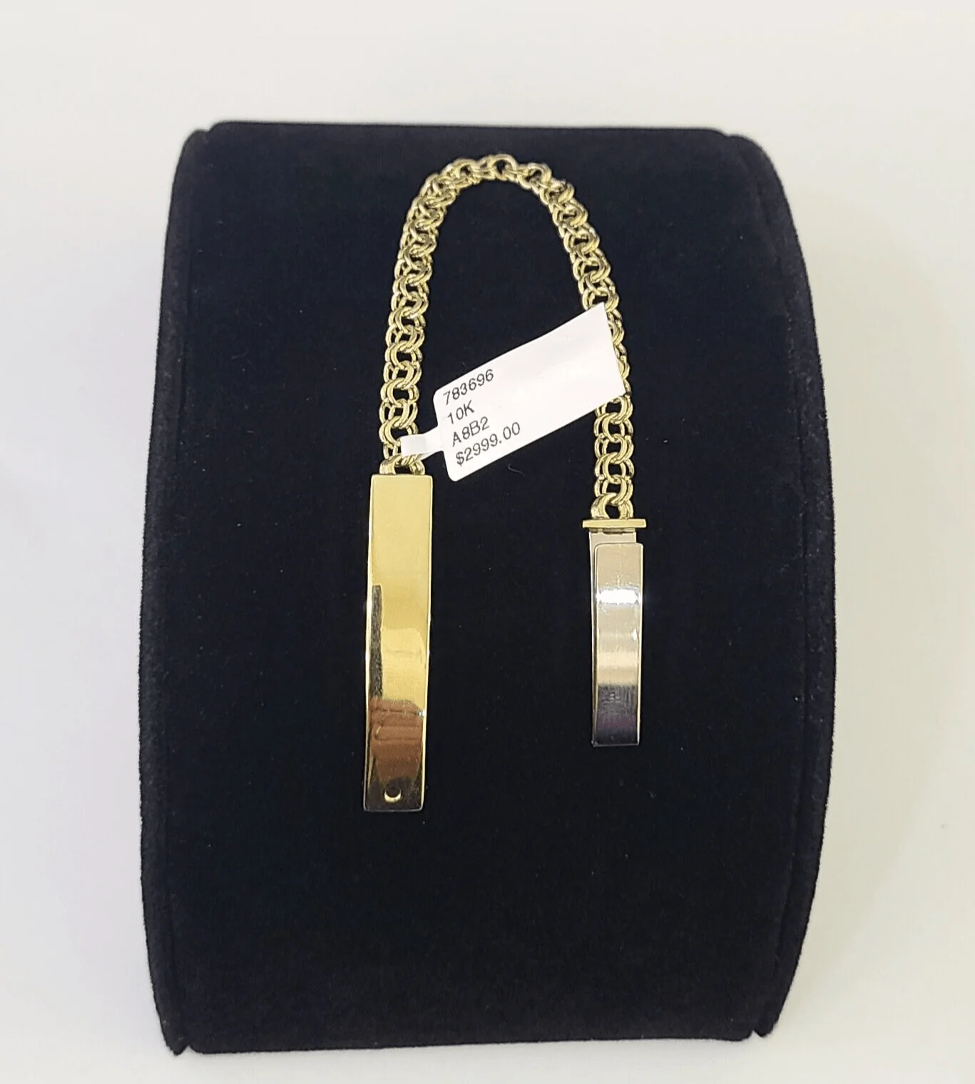 10k Chino ID Bracelet Yellow Gold 5 Inches Box Lock Real 10kt Small - Image 6
