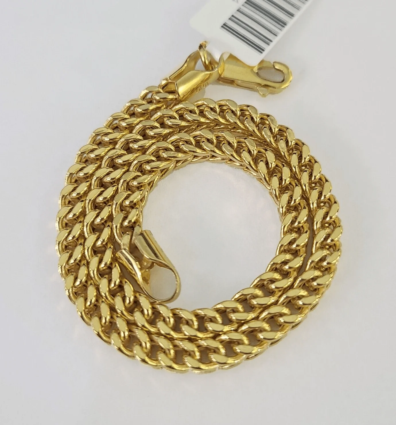 10k  Franco Bracelet 4mm 9" Inch Yellow Gold Men Women Link Real 10kt - Image 6