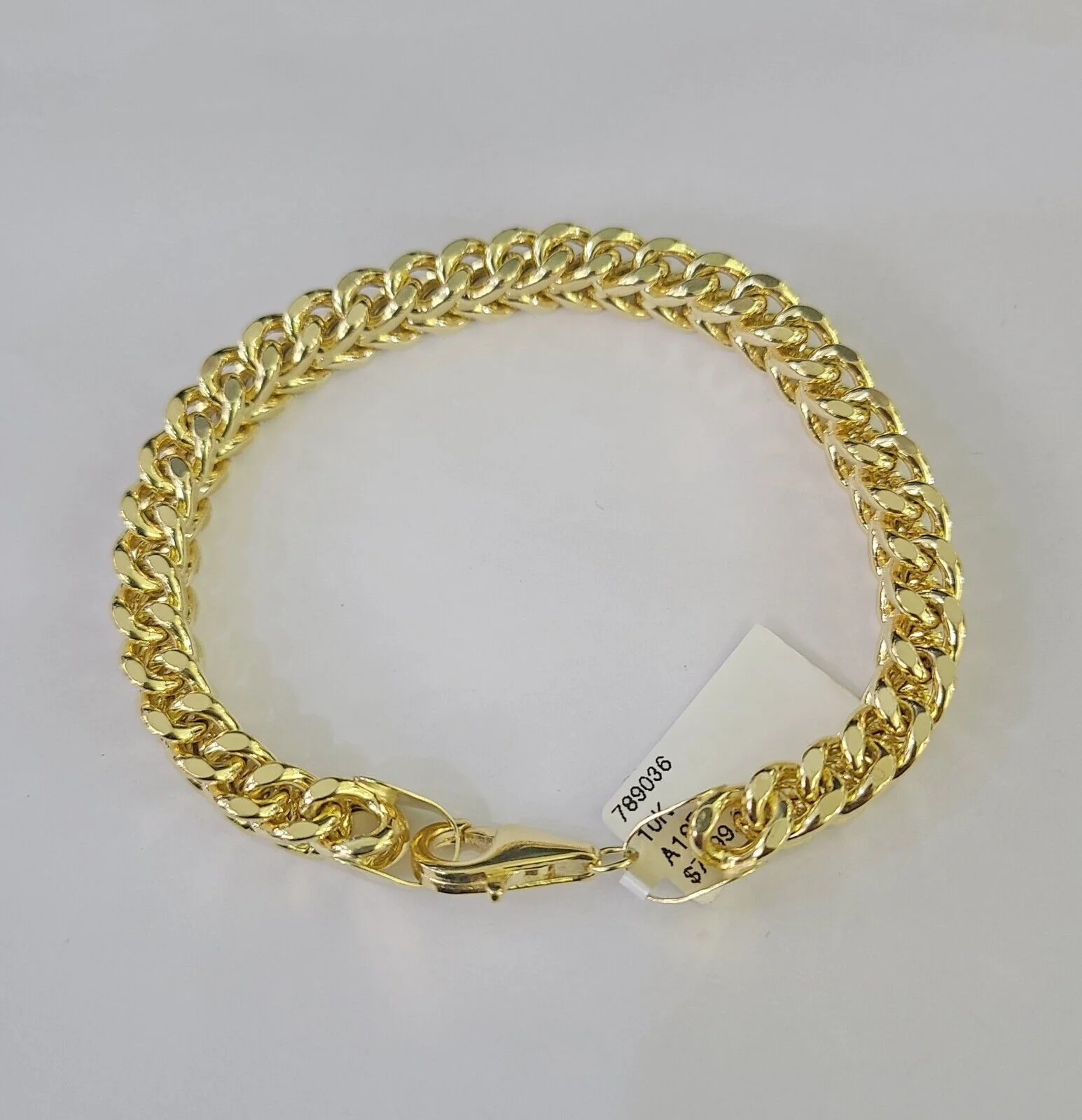 10k Franco Bracelet 8mm 8" Inch Yellow Gold Men Women Link Real 10kt - Image 7