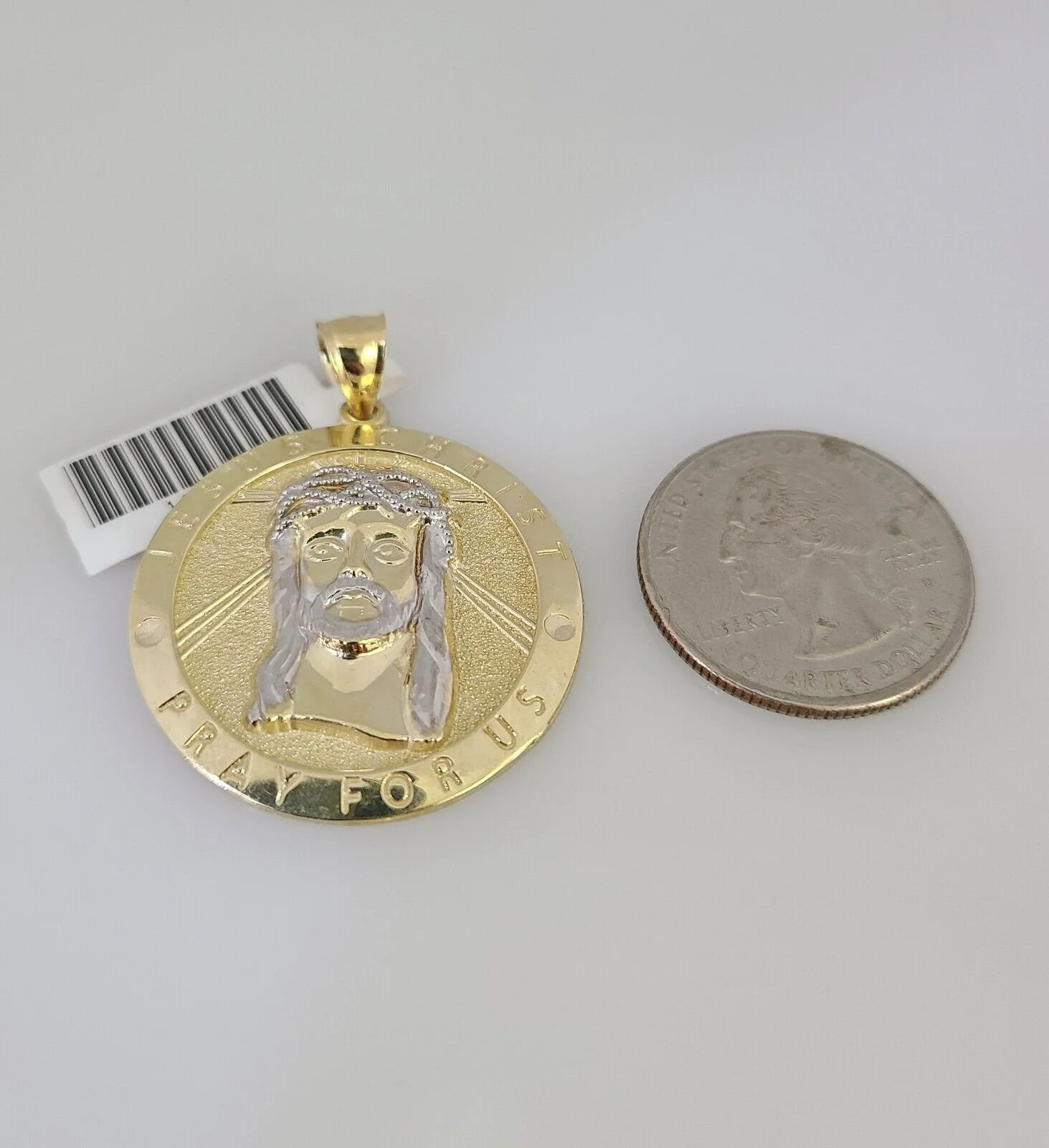 10k Gold Byzantine Chain Jesus Christ Pendant SET REAL 10kt 3mm 18"-28" 10Kt - Image 6