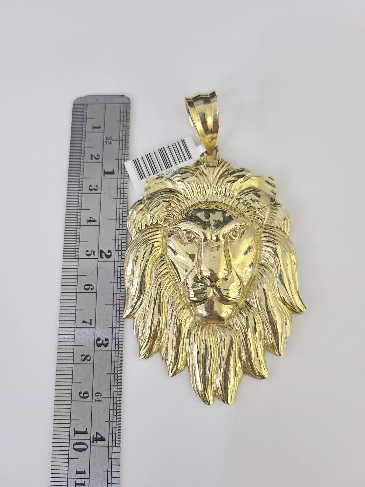 10k Gold Byzantine Necklace Lion Charm 20-30 inches 9mm REAL Yellow SET Chain - Image 4