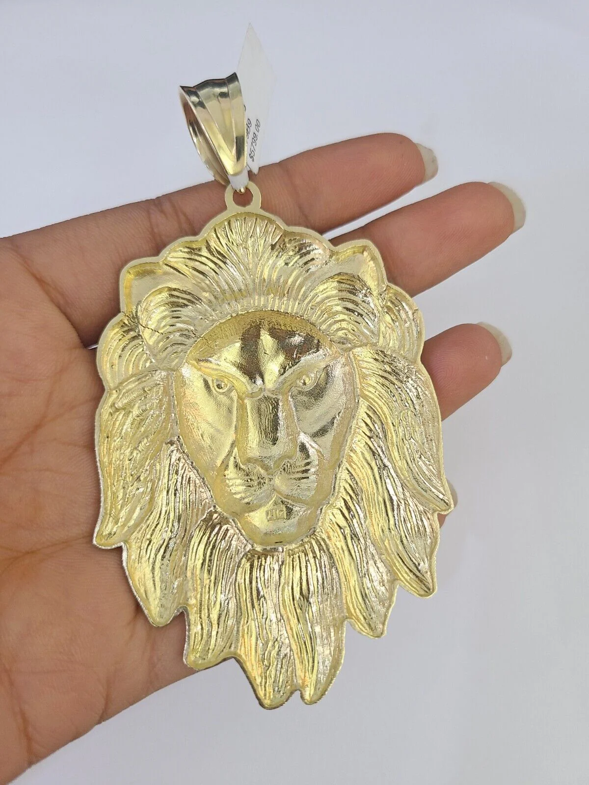 10k Gold Byzantine Necklace Lion Charm 20-30 inches 9mm REAL Yellow SET Chain - Image 7