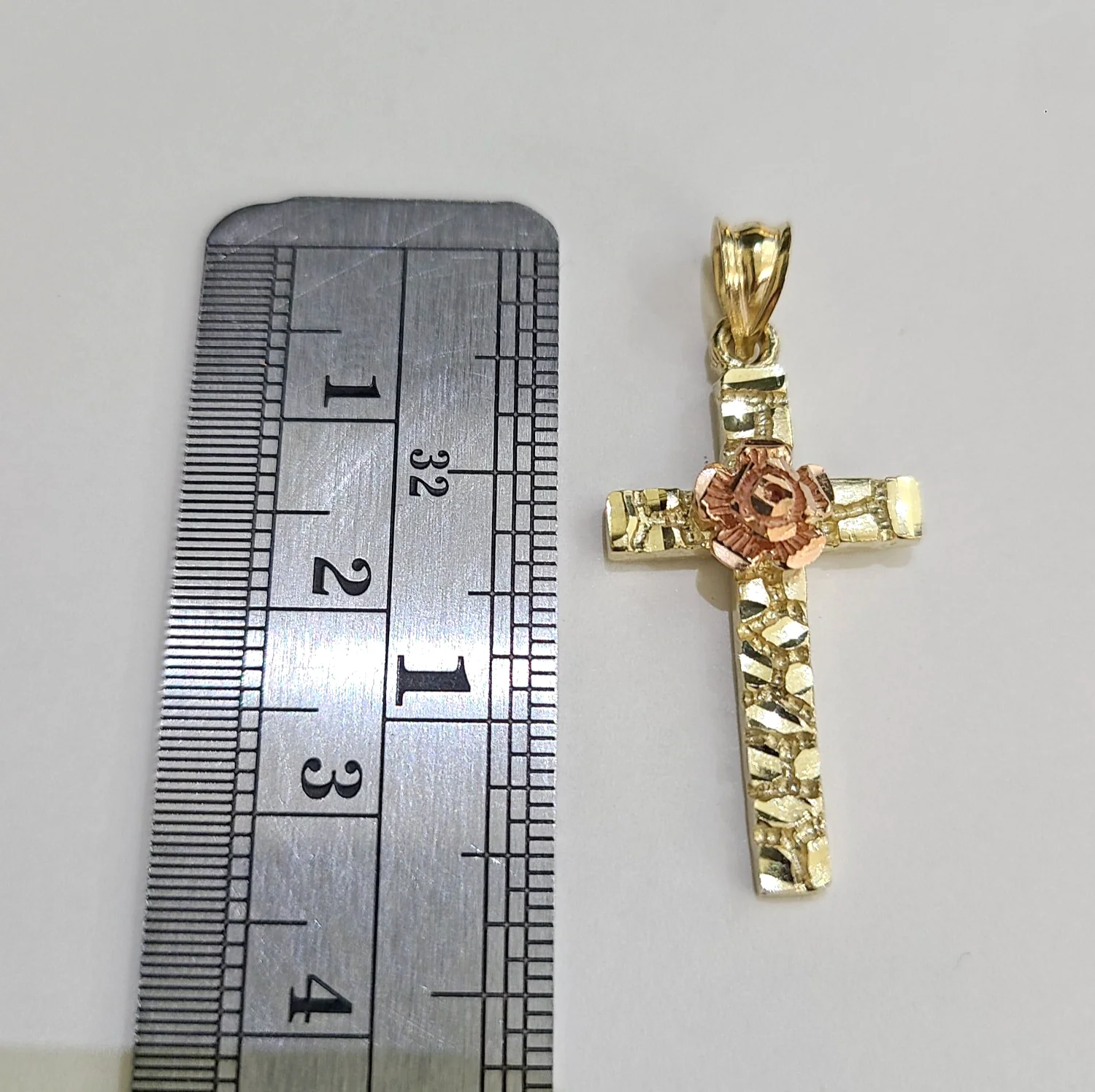 10k Gold Chain Miami Cuban Jesus Cross Charm Pendant Set 4mm 18"28" Necklace - Image 3