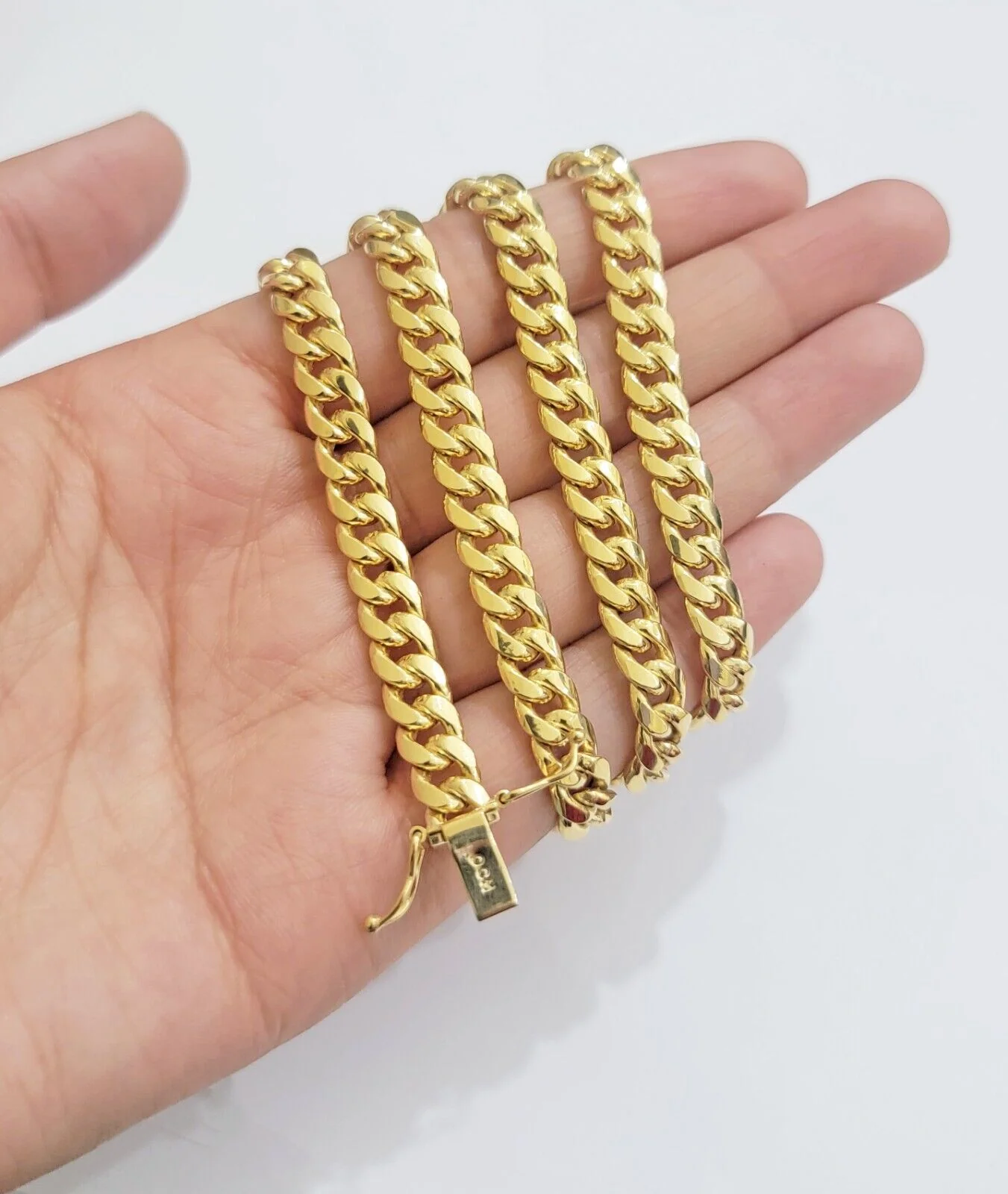 10k Gold Chain necklace 6mm Miami Cuban Link 20" - 26 Inch REAL 10kt Yellow Gold - Image 6