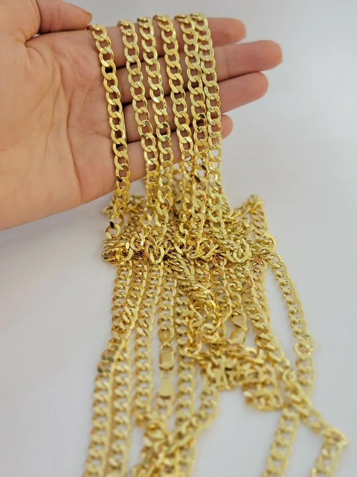 10k Gold Cuban Link Chain Necklace 6.5mm 20" 22" 24" 26" 28" REAL 10kt Yellow Gd - Image 7