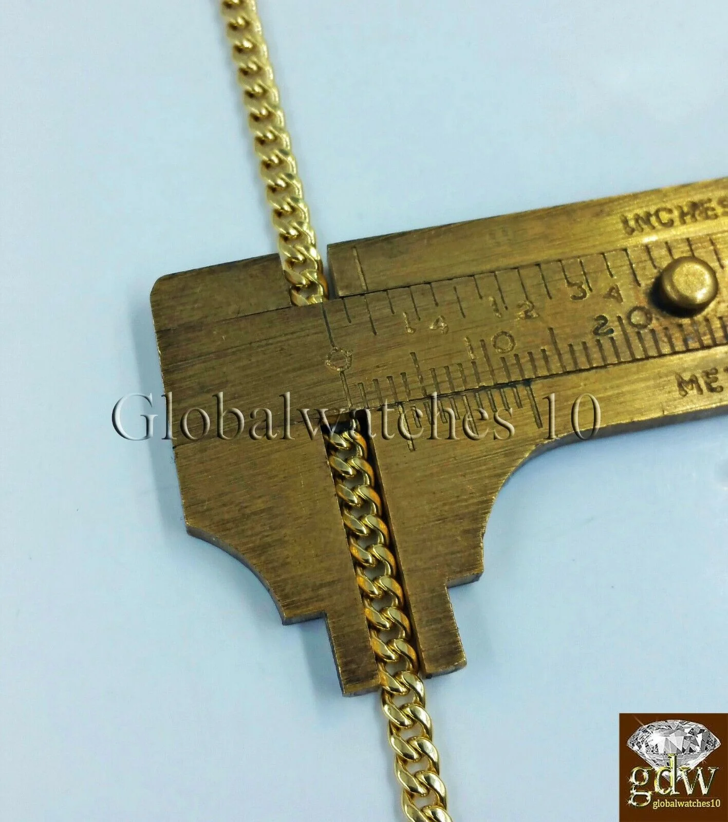 10k Gold & Diamond Lion's Head Charm with 26" Inch Miami Cuban Chain  Men Real - Image 3