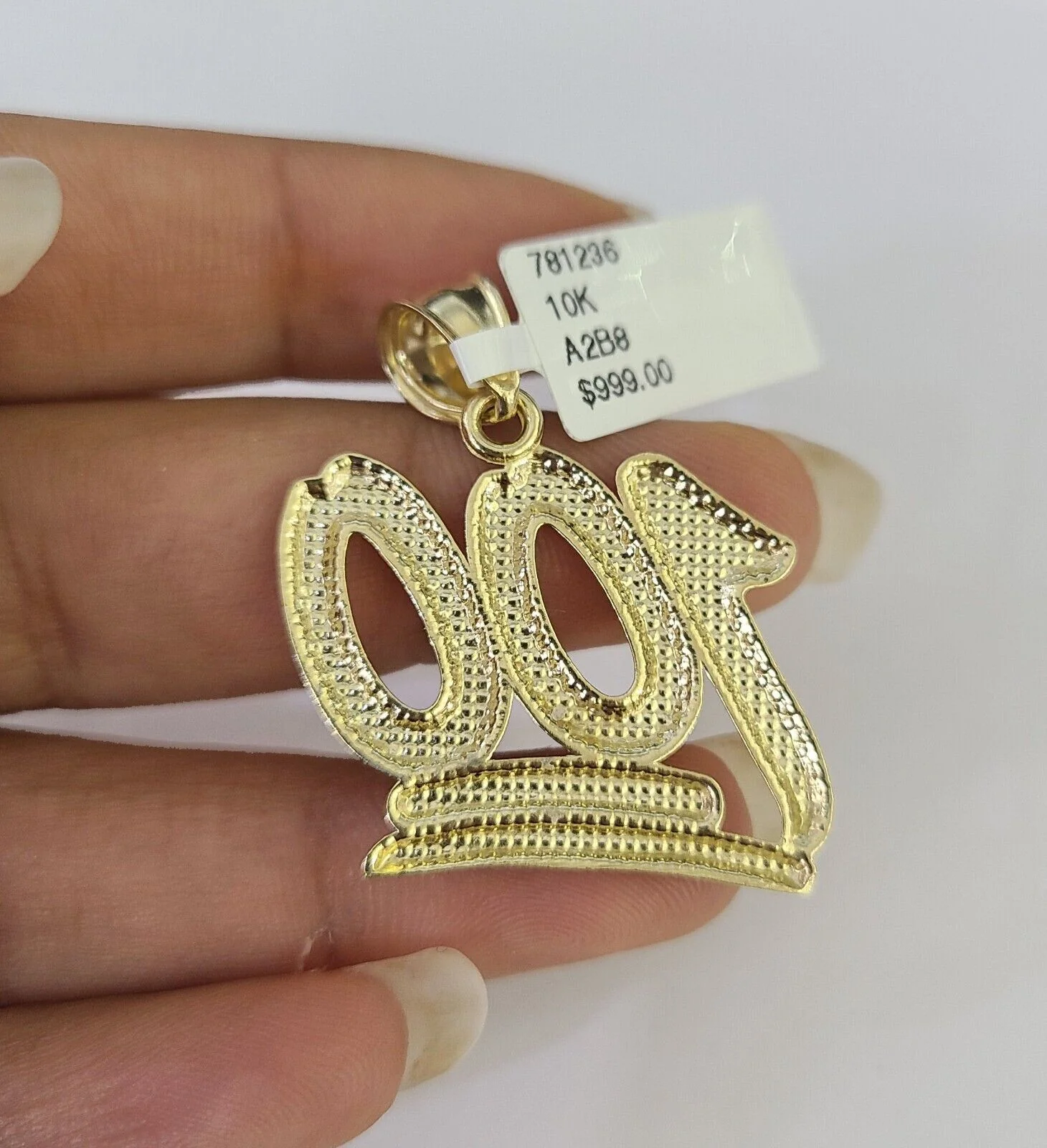 10K Gold Franco Chain 100 Charm Pendant 20-26 inches 2.5mm REAL Yellow - Image 7
