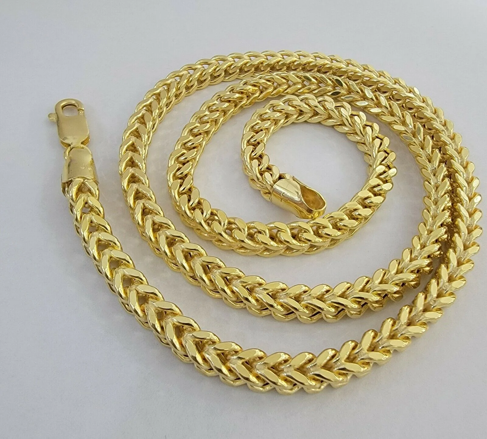 10K Gold Franco Link Chain 22" Necklace 6mm Thick, REAL 10kt Men's STRONG Chain - Image 3
