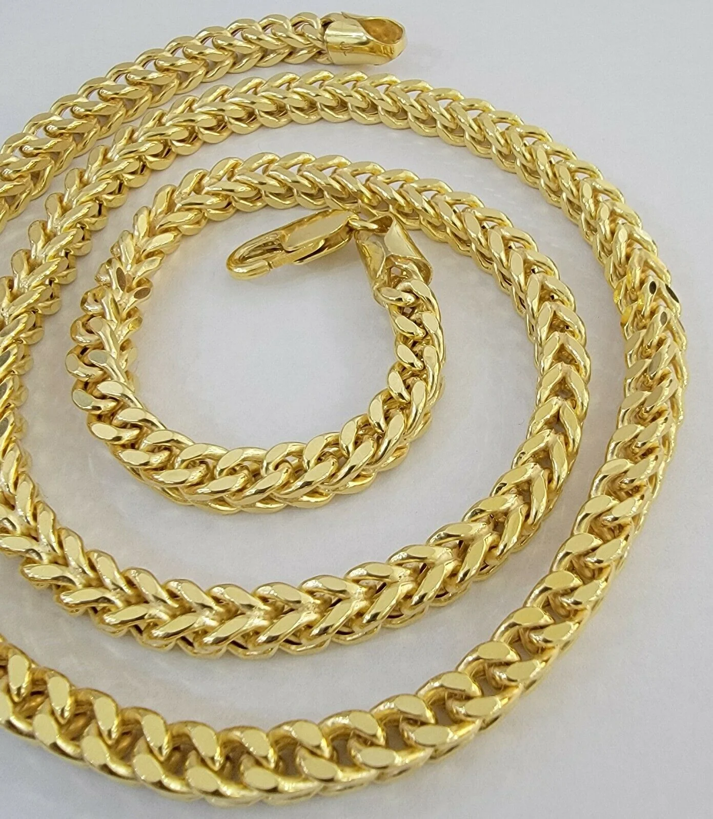10K Gold Franco Link Chain 22" Necklace 6mm Thick, REAL 10kt Men's STRONG Chain - Image 7