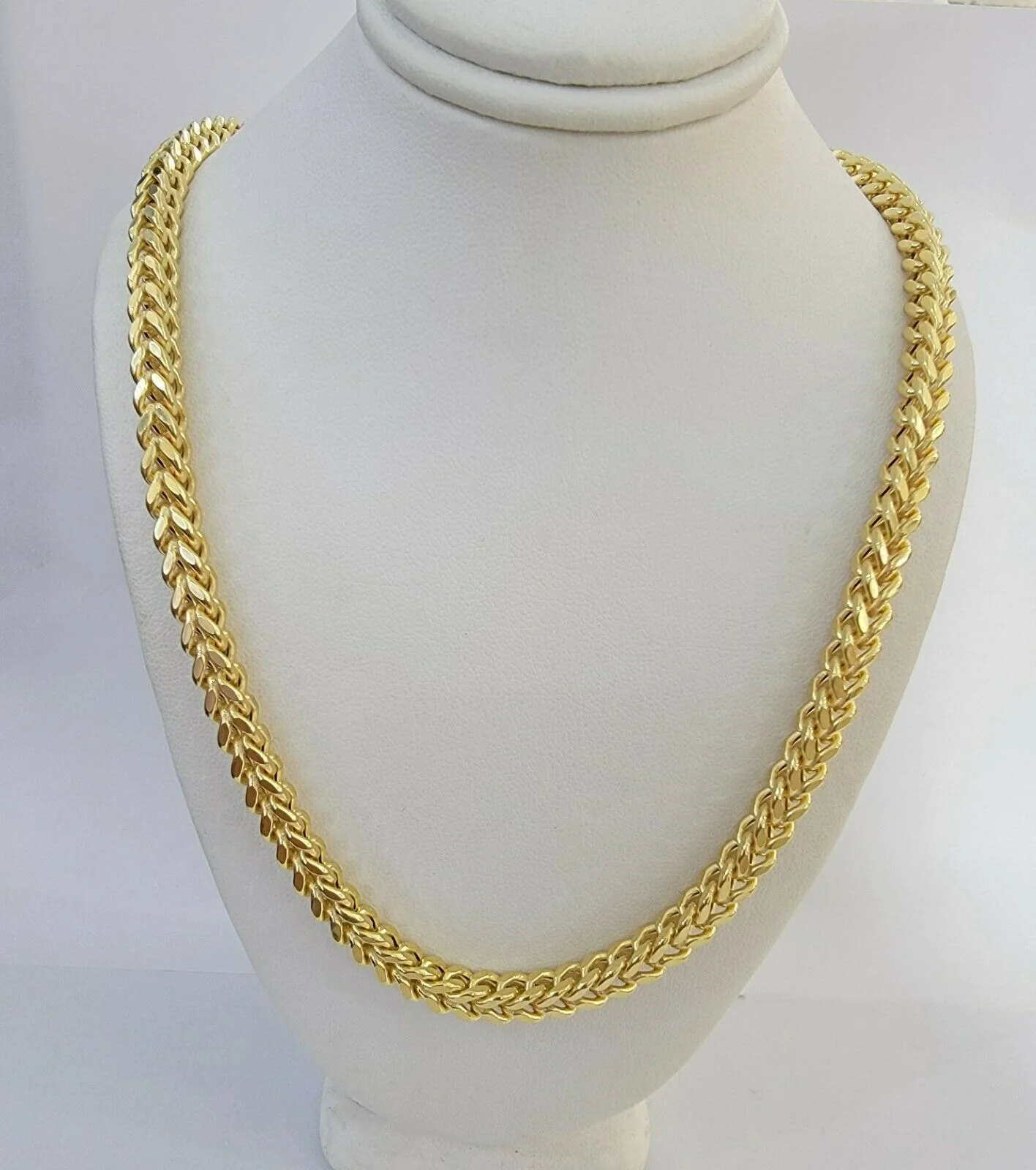 10K Gold Franco Link Chain 22" Necklace 6mm Thick, REAL 10kt Men's STRONG Chain - Image 9