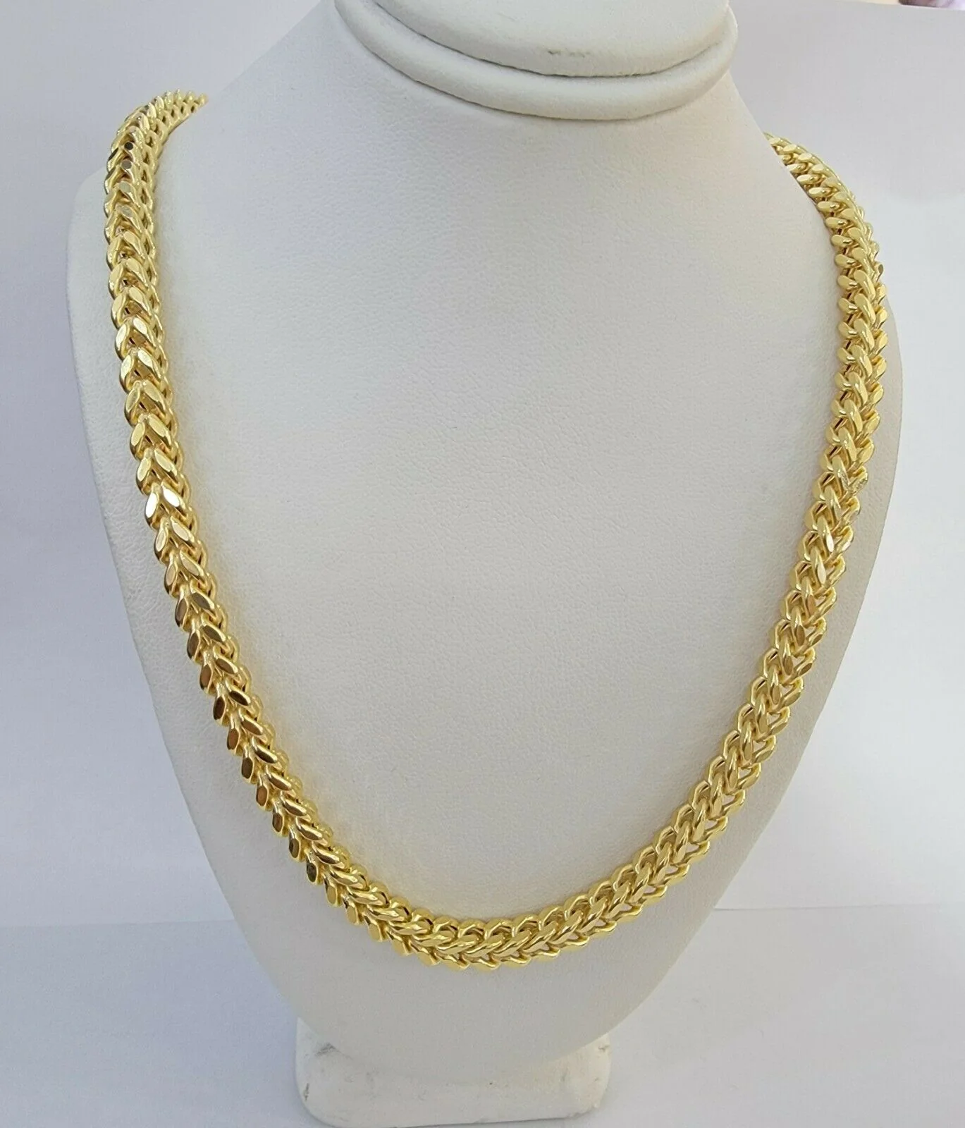 10K Gold Franco Link Chain 26" Necklace 6mm Thick, REAL 10kt Men's STRONG Chain - Image 5