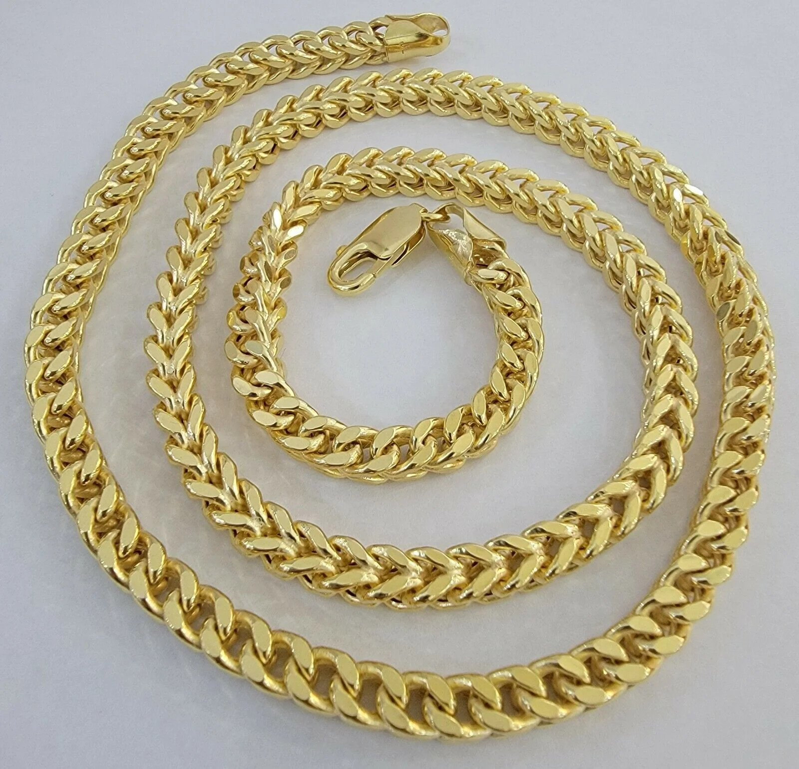 10K Gold Franco Link Chain 26" Necklace 6mm Thick, REAL 10kt Men's STRONG Chain - Image 6