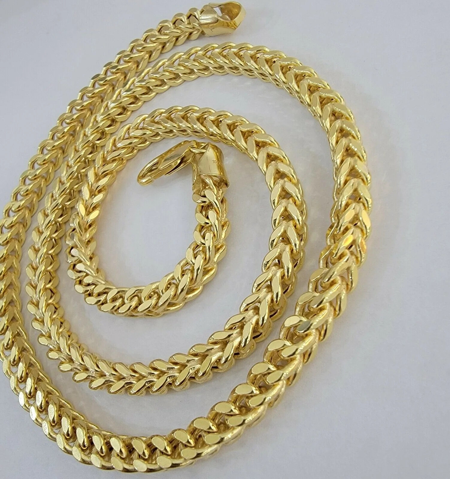 10K Gold Franco Link Chain 26" Necklace 6mm Thick, REAL 10kt Men's STRONG Chain - Image 8
