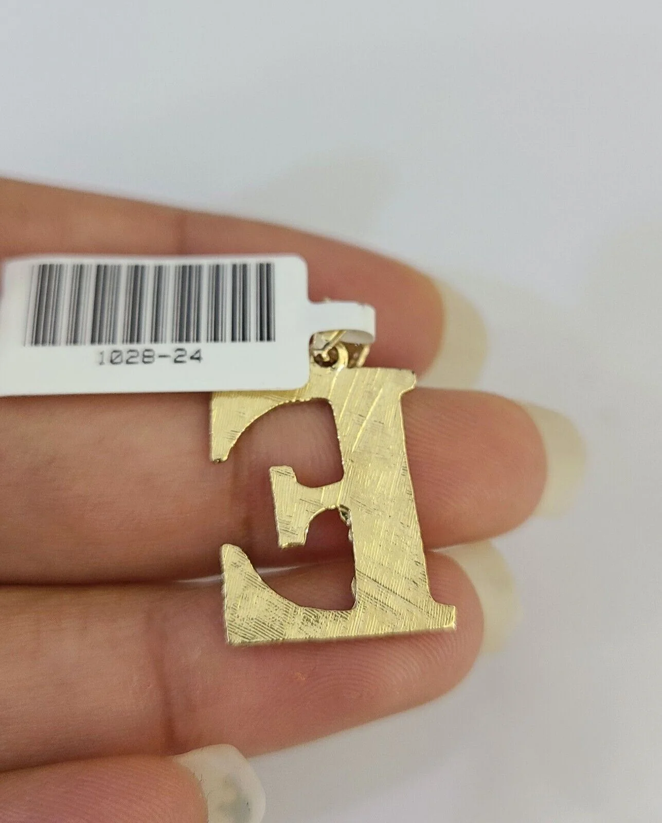 10k Gold Initial E Charm Rope Chain 16"-26" 2.5mm SET Necklace Alphabet Pendant - Image 7