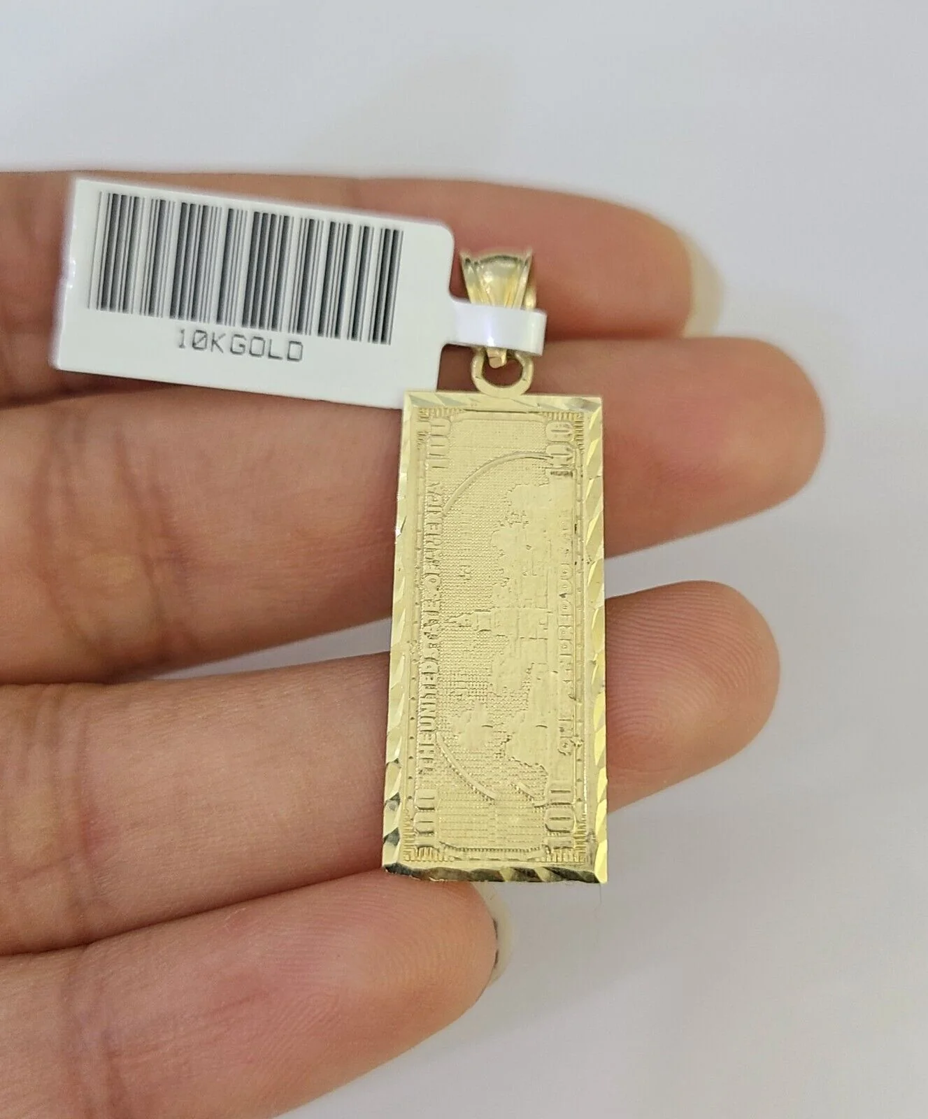 10K Gold Miami Cuban Chain 100 Dollar Bill 18"-28" 3mm REAL Pendant Necklace SET - Image 7