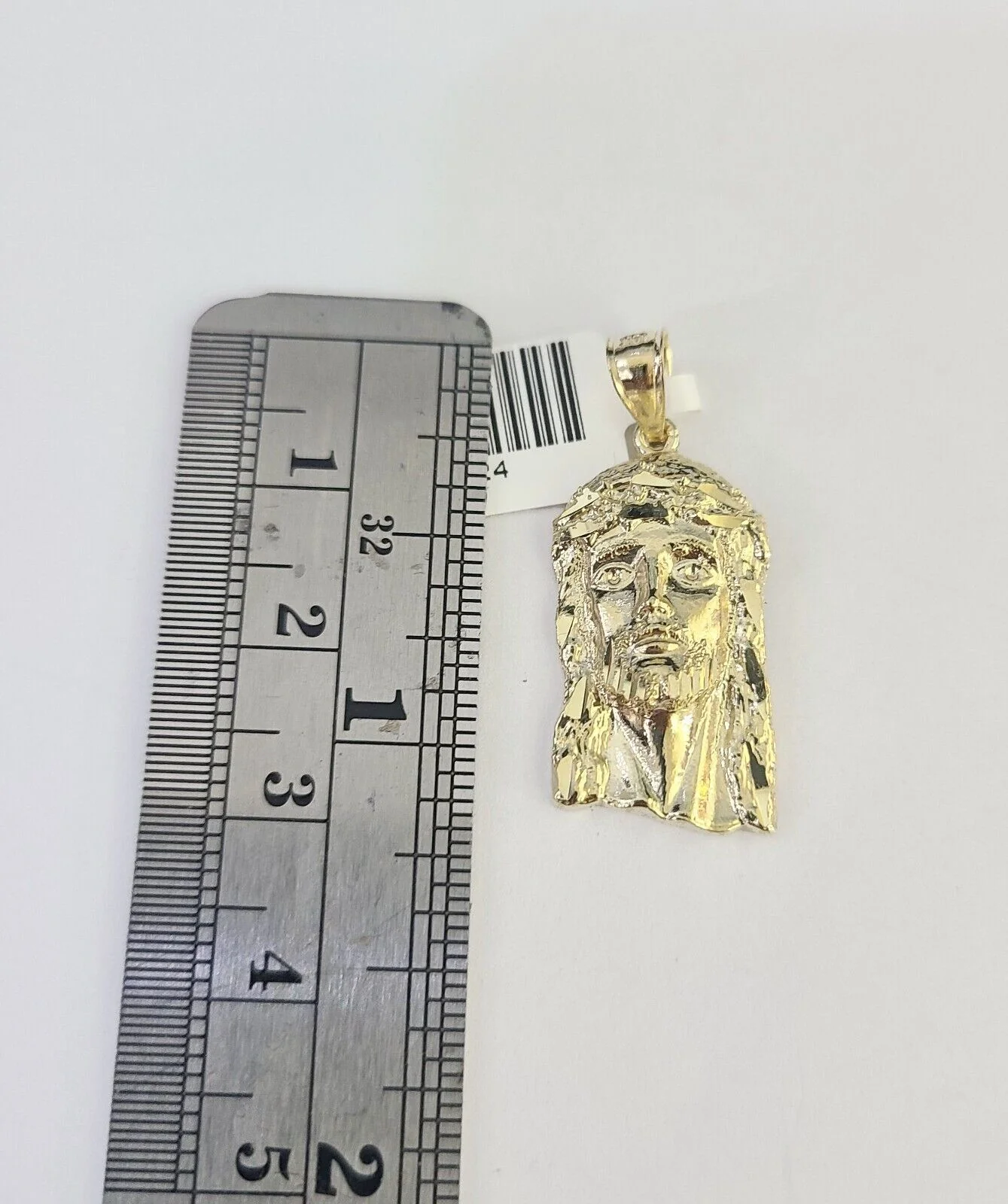 10K Gold Miami Cuban Chain Jesus Head Charm 18"-30" 3mm REAL Pendant - Image 2