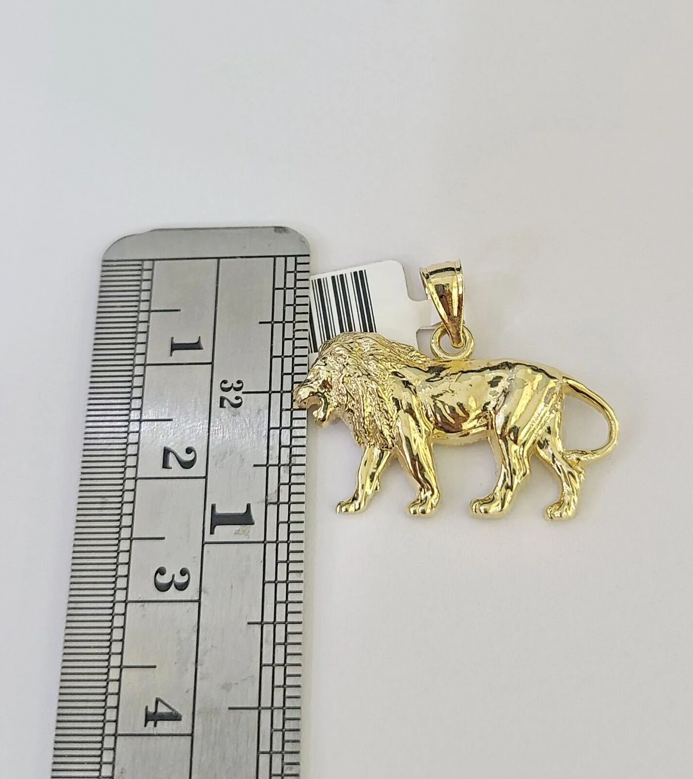 10K Gold Miami Cuban Chain Roaring Lion 18"-28" 3mm REAL Pendant Necklace SET - Image 2