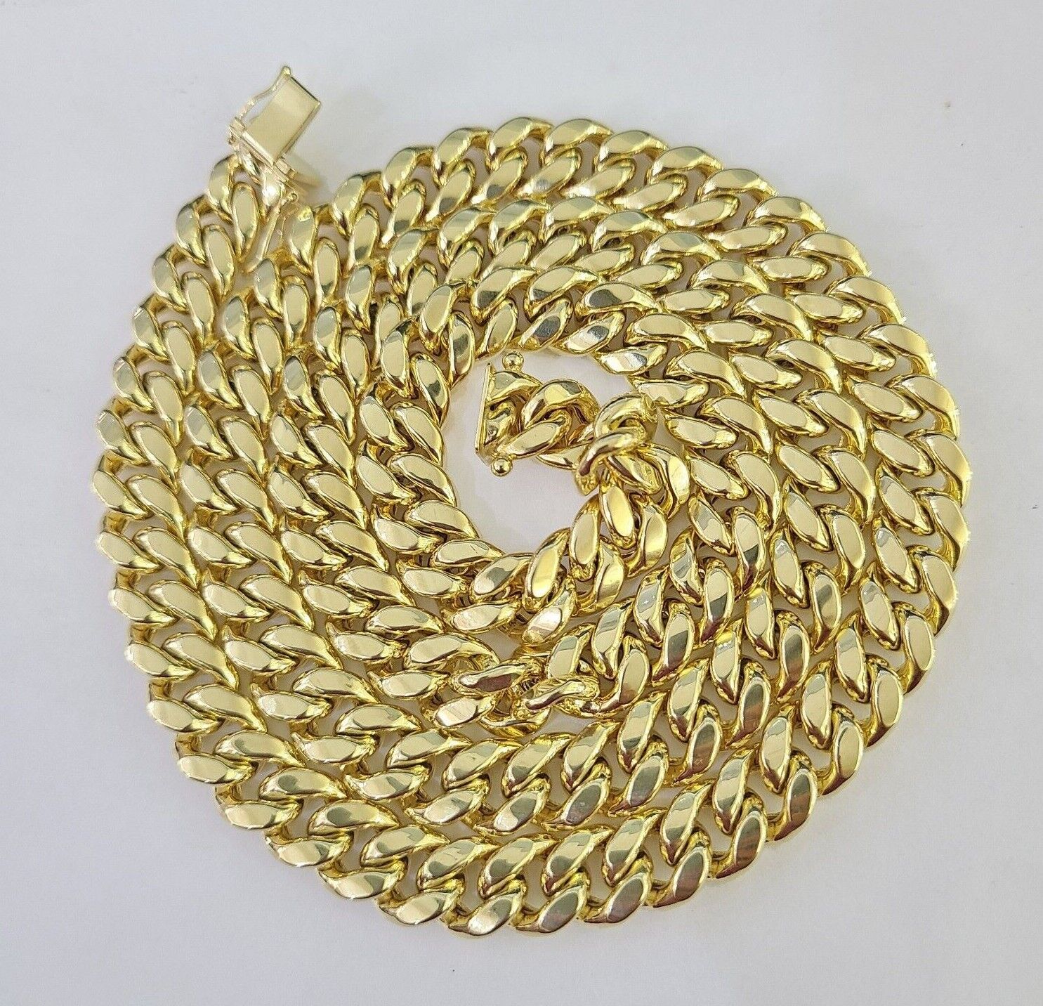 10k Gold Miami Cuban Link Chain Necklace 3mm-10mm 20-30 Inches 10kt Real Yellow - Image 9