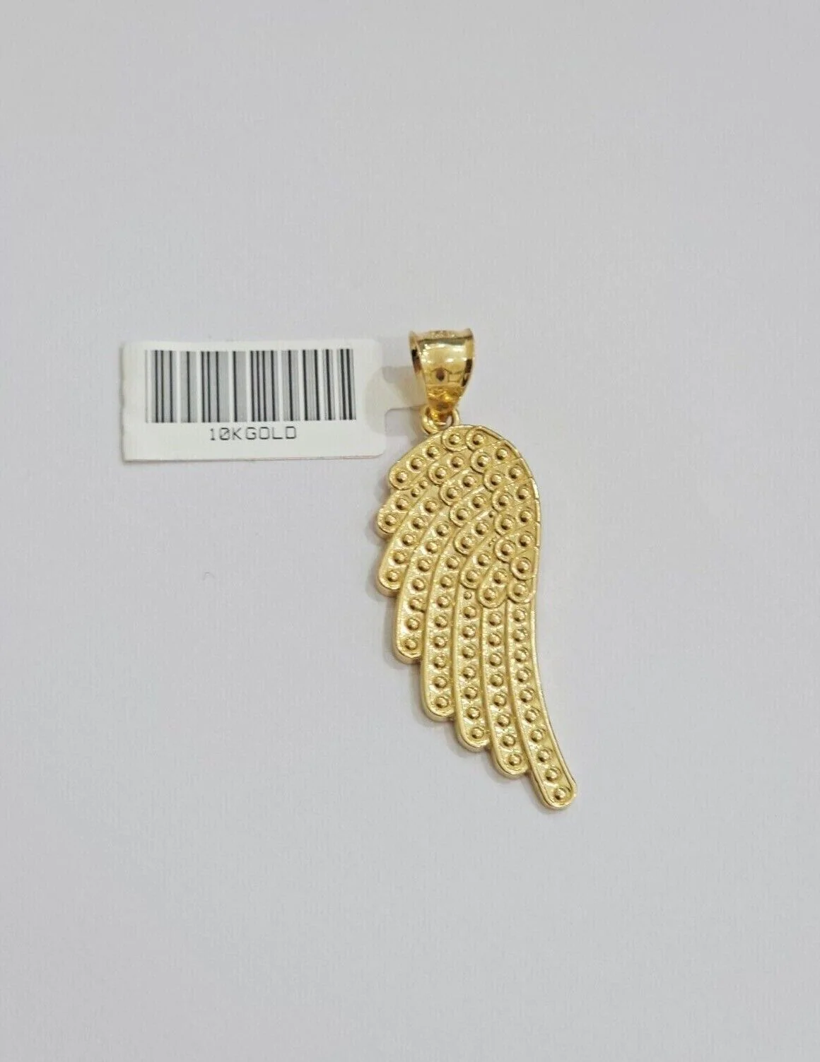 10k Gold Rope Chain Angel Wing Charm Pendant Set 22" Inch 3mm Necklace REAL SALE - Image 10
