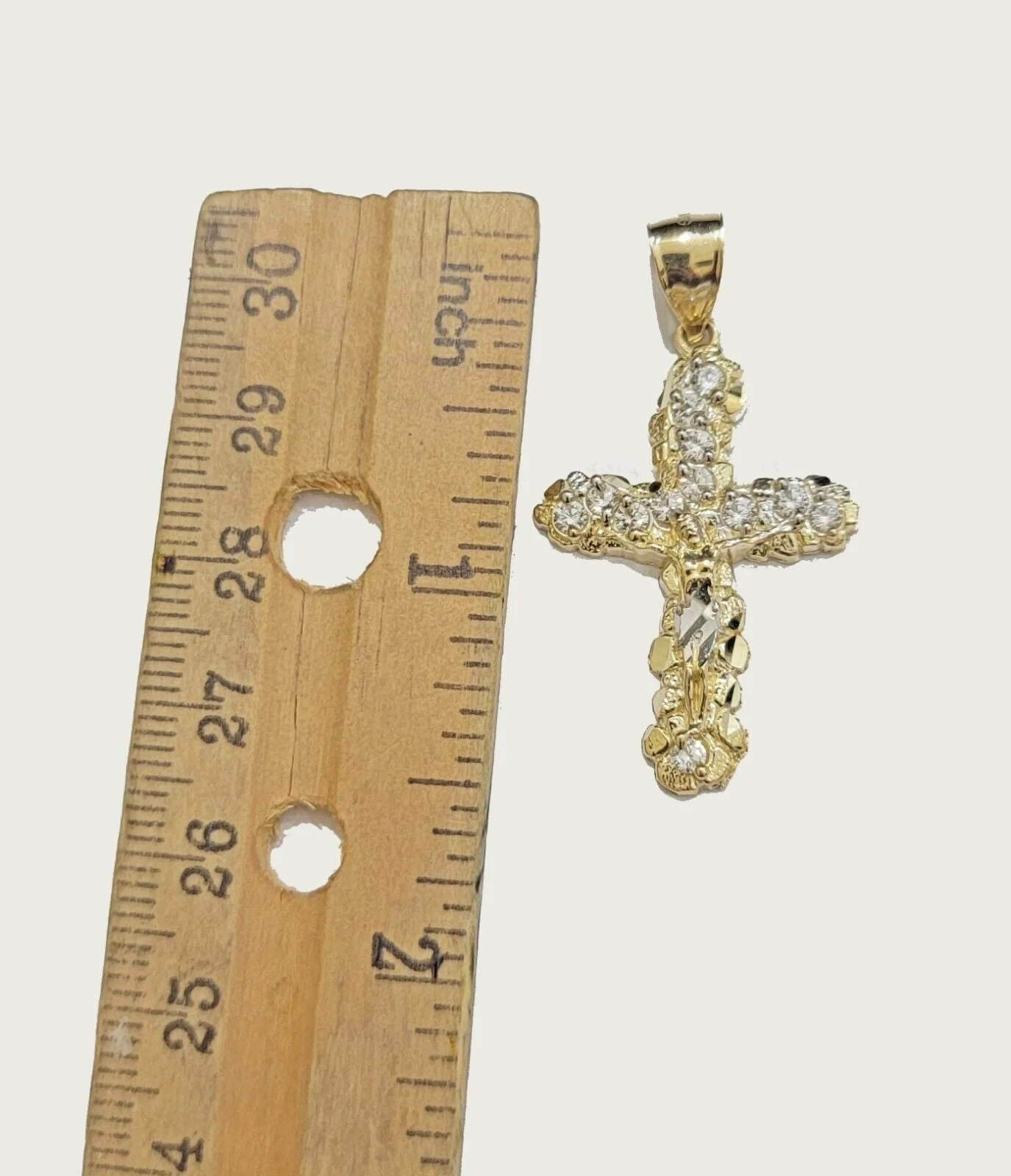 10k Gold Rope Chain Jesus Cross Charm Pendant Set 18-28" inch 3mm Necklace, REAL - Image 7