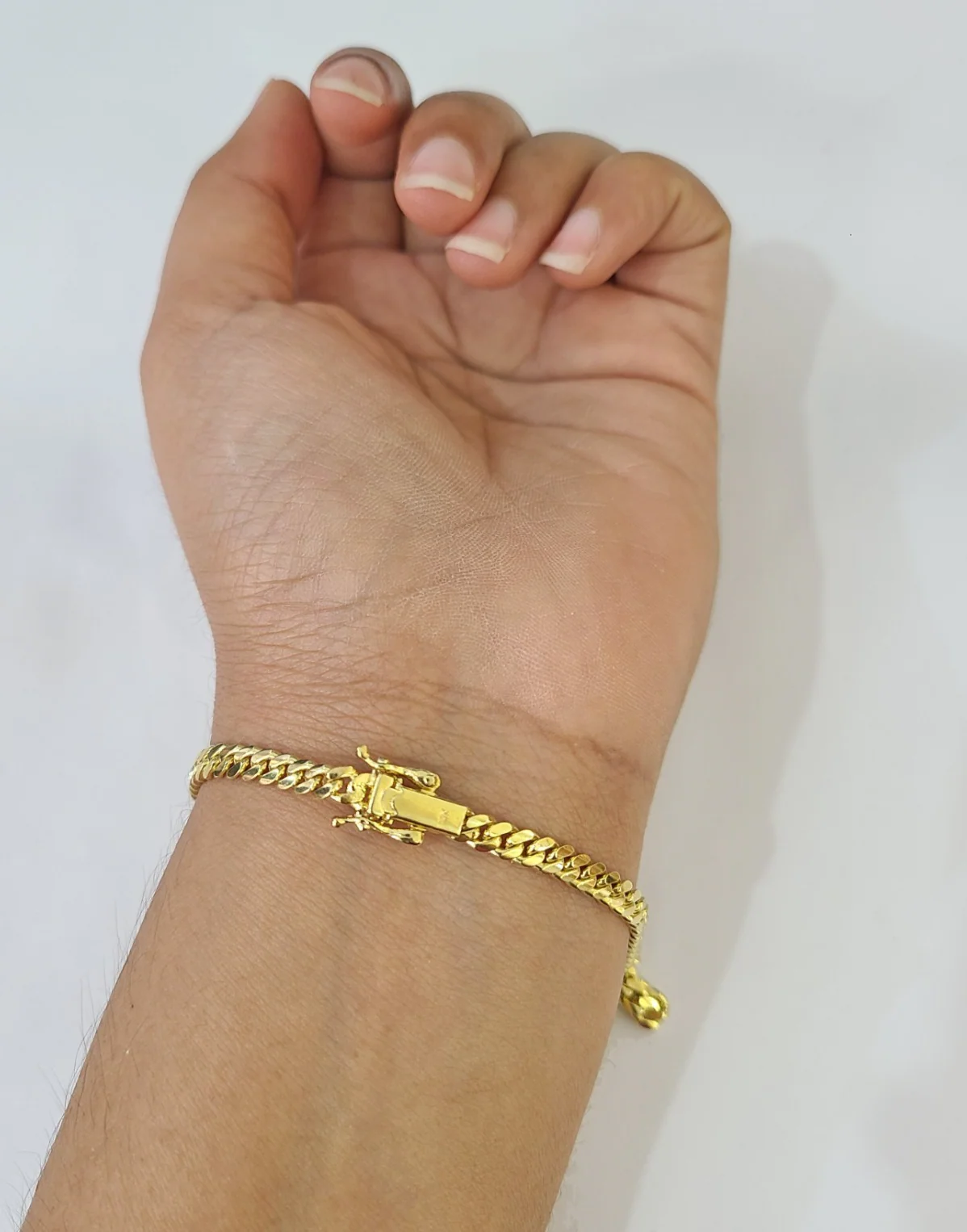 10k Gold Solid Bracelet Miami Cuban Link 3mm 8" REAL 10k Yellow Gold