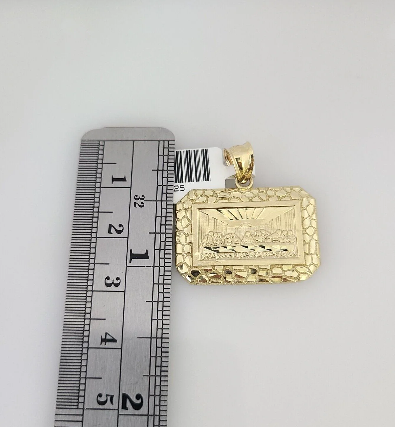 10k Gold Solid Miami Cuban Chain Necklace Last Supper Pendant 2.5mm 18-24" Set - Image 5