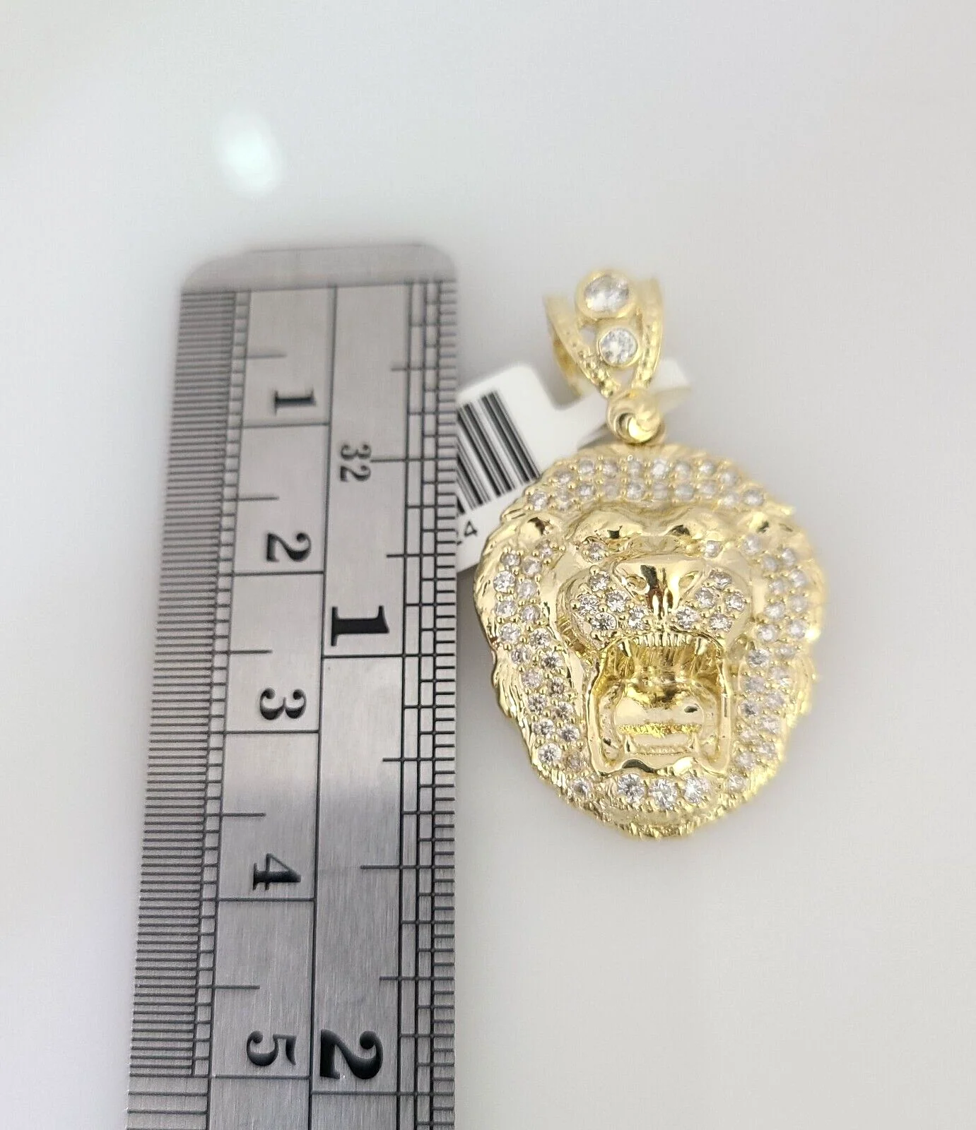 10k Gold Solid Miami Cuban Necklace Roaring Lion Pendant 2.5mm 18"-24" Chain Set - Image 7