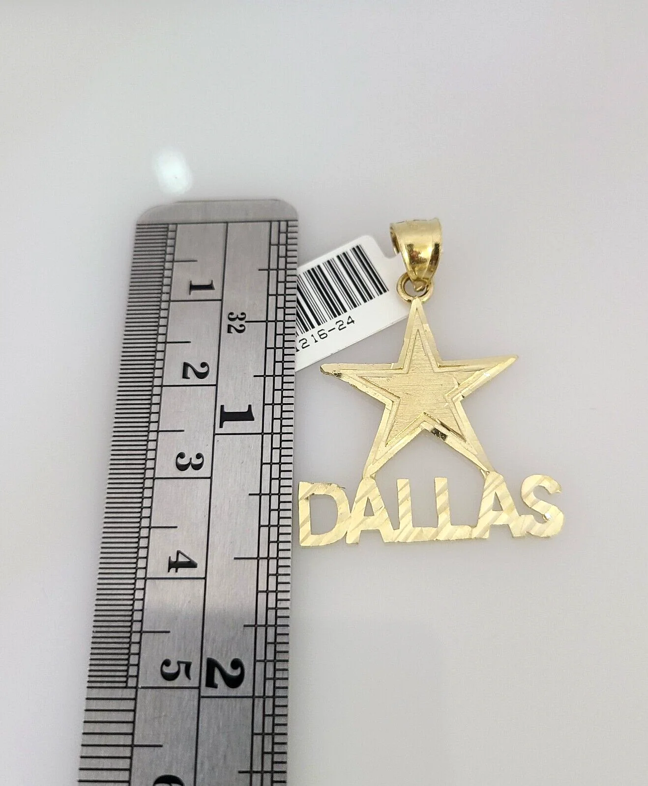 10k Gold Solid Miami Cuban Necklace Star Dallas Pendant 2.5mm 18-24" Chain Set - Image 6