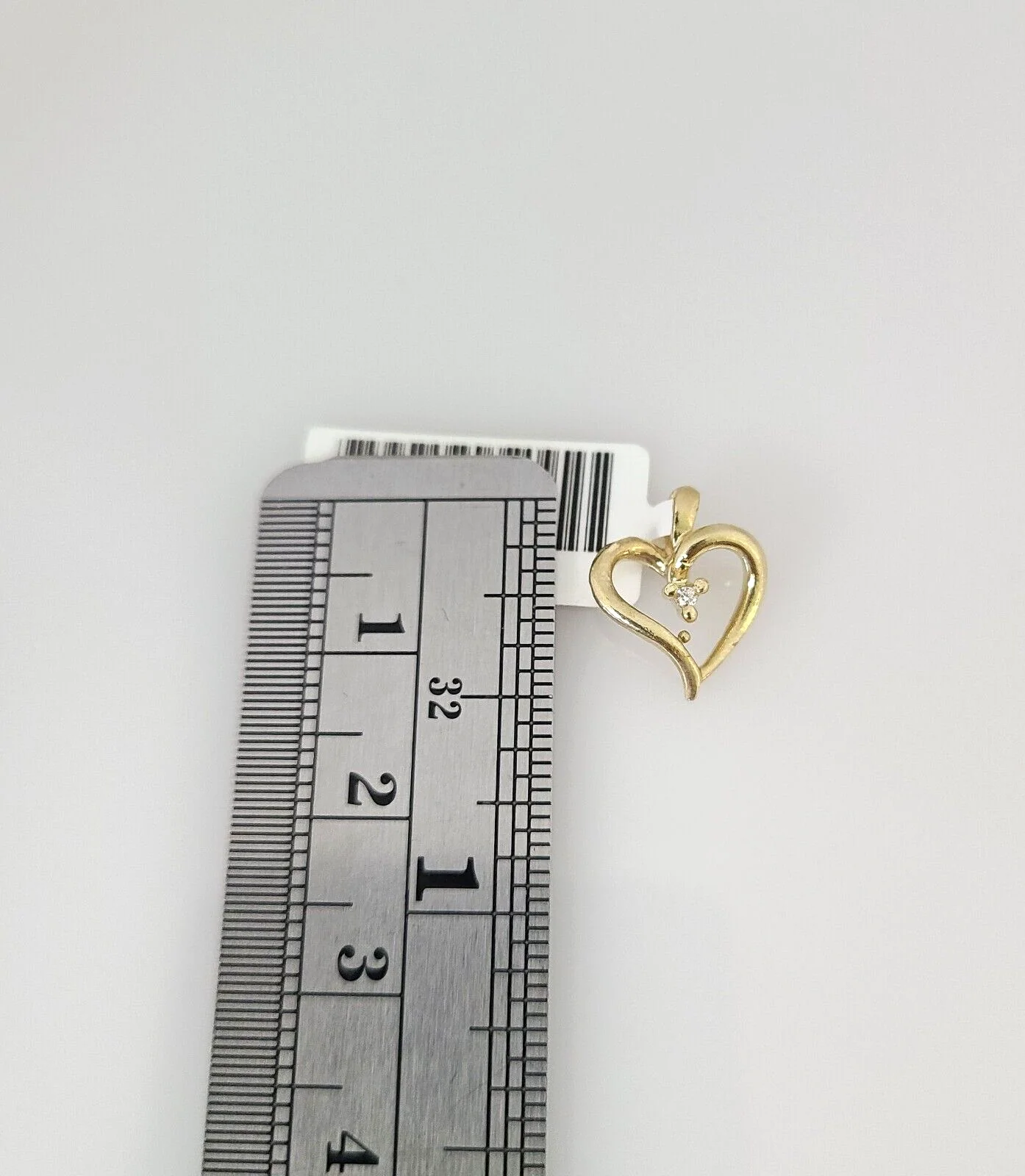 10k Heart Charm Pendant REAL 10Kt Beauty Love Yellow Gold Genuine - Image 2