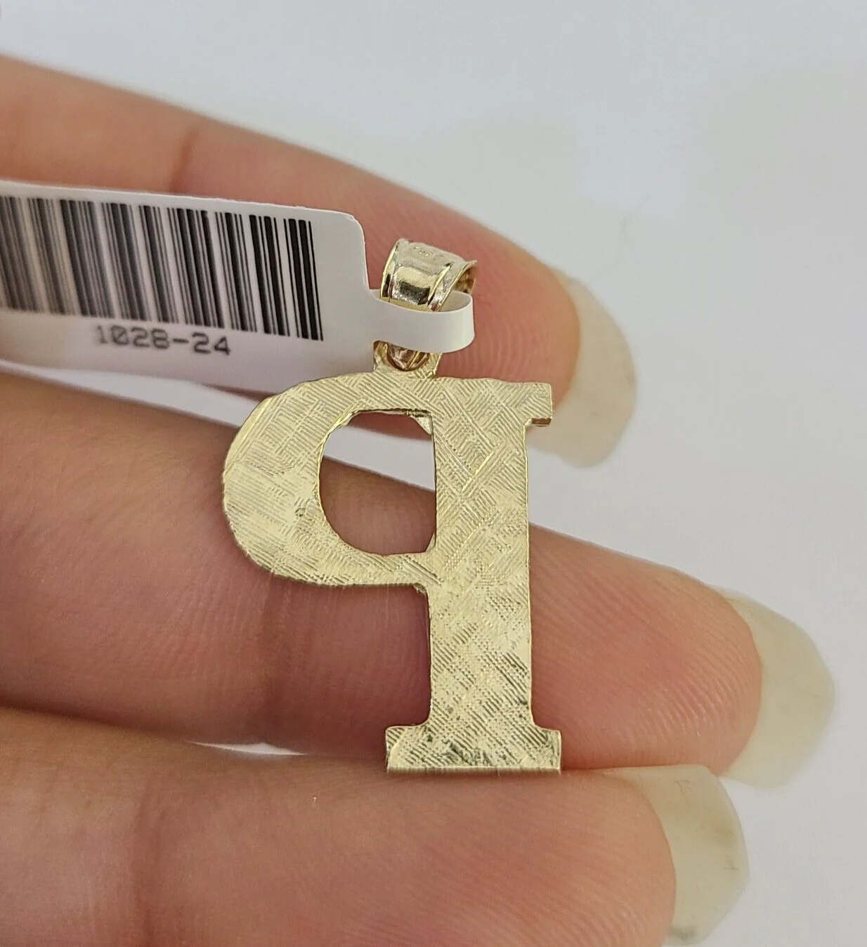 10k Initials Charm Pendant A-Z Alphabets Men Women Real Yellow Gold Genuine - Image 7
