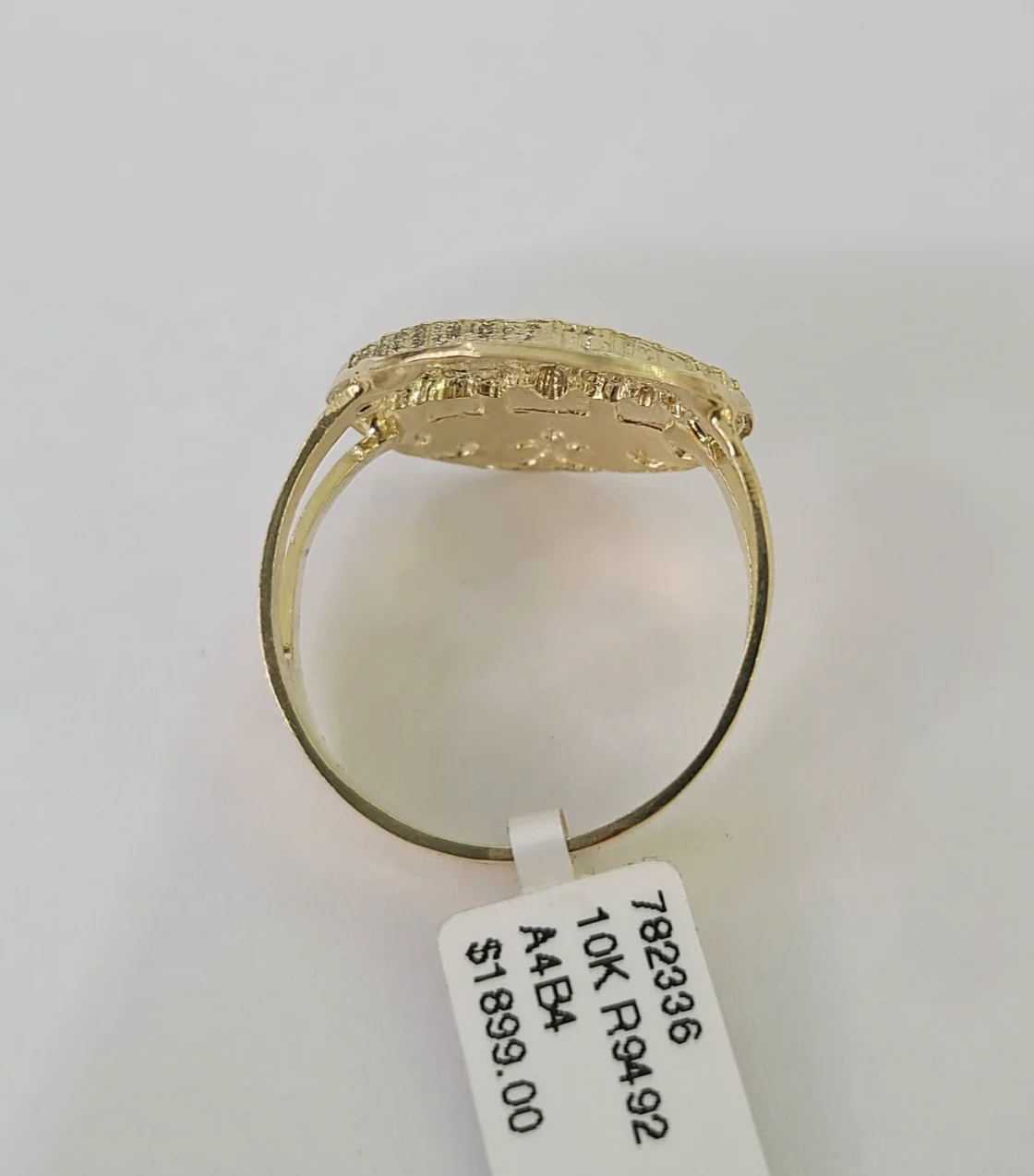 10k Last Supper Ring Yellow Gold Men Real Genuine All Sizes - Image 4