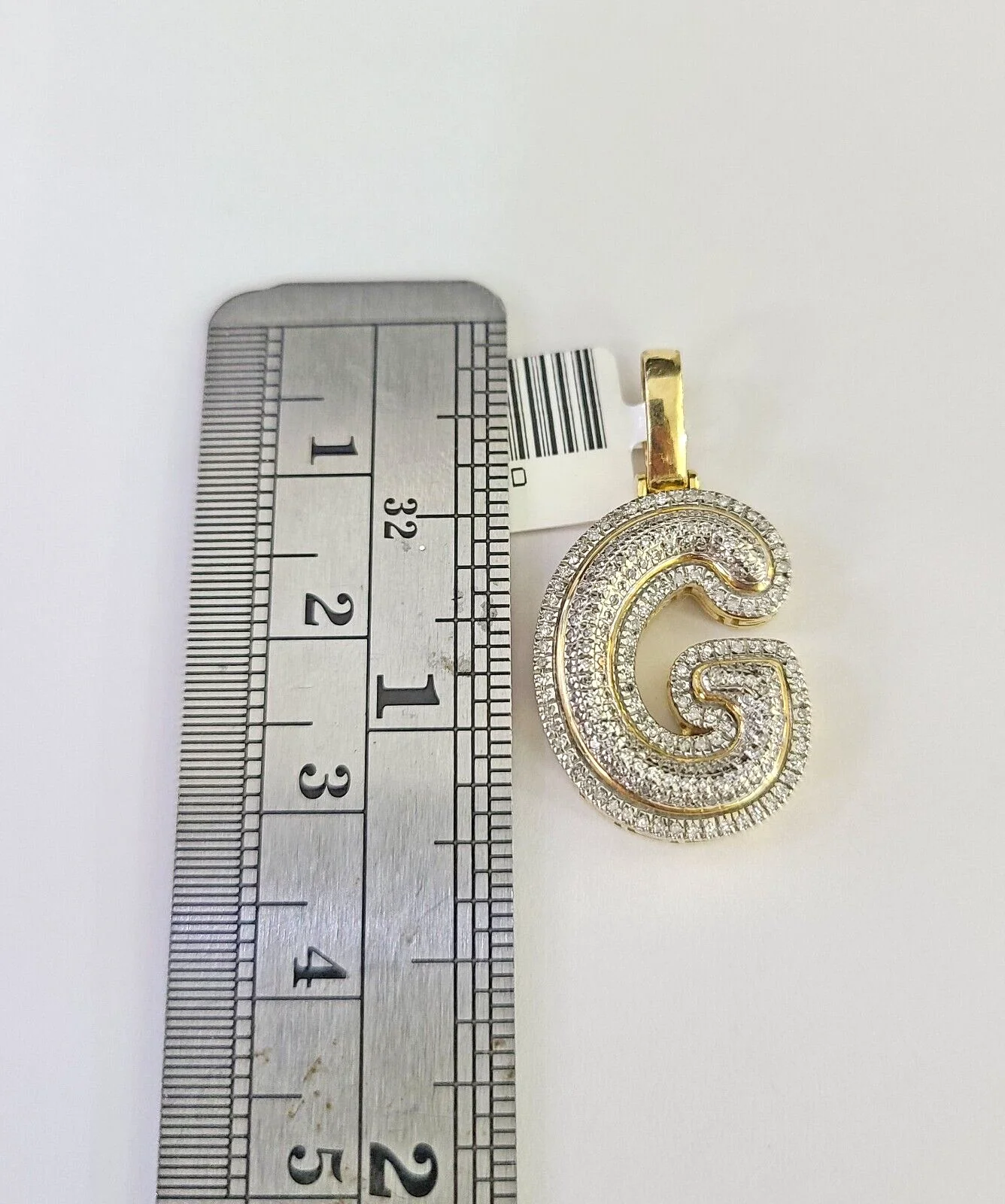 10k Miami Cuban Chain Diamond G Initial Charm Set 4mm 18"-28" Necklace Gold - Image 2
