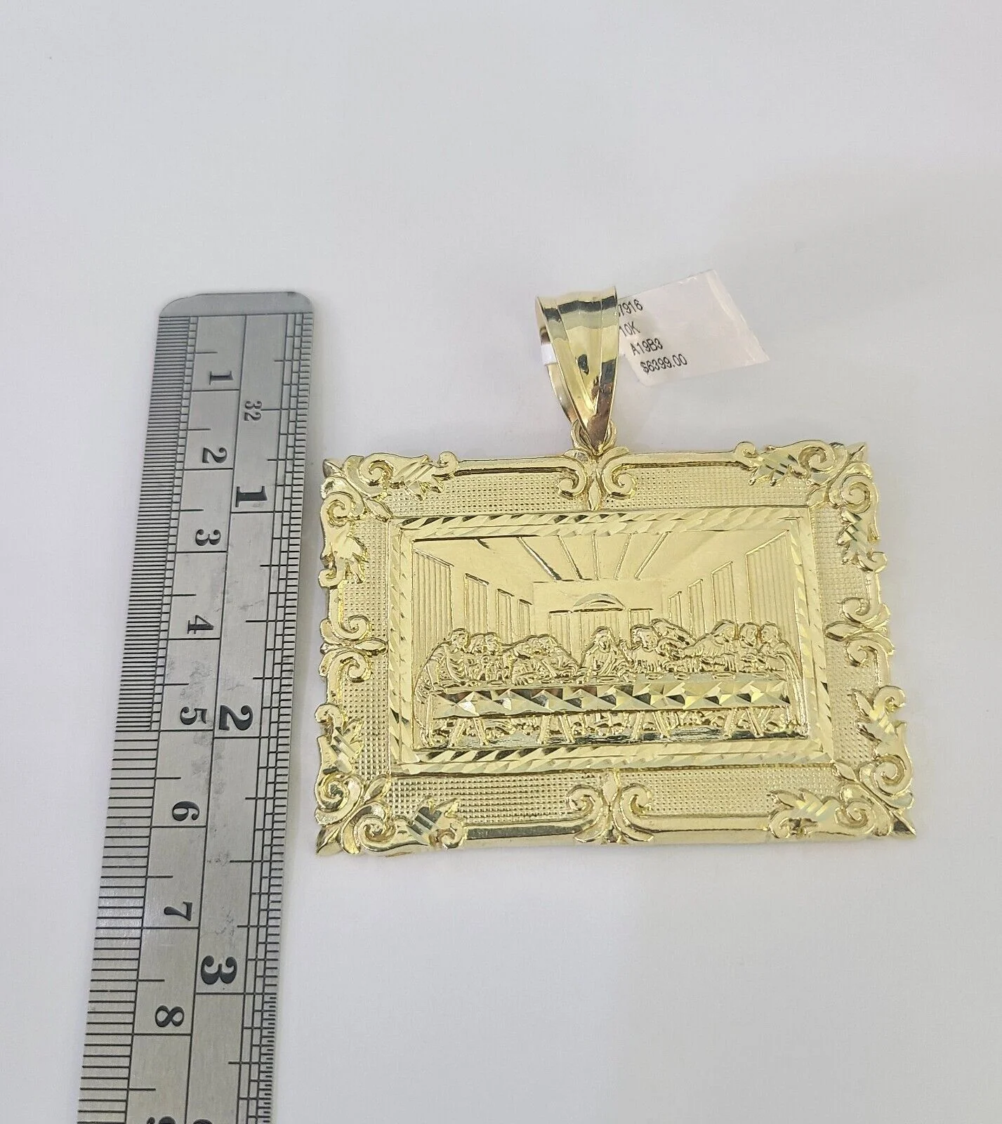 10K Miami Cuban Link Chain Last Supper Pendent Charm 8mm 20"-30" Necklace Gold - Image 2
