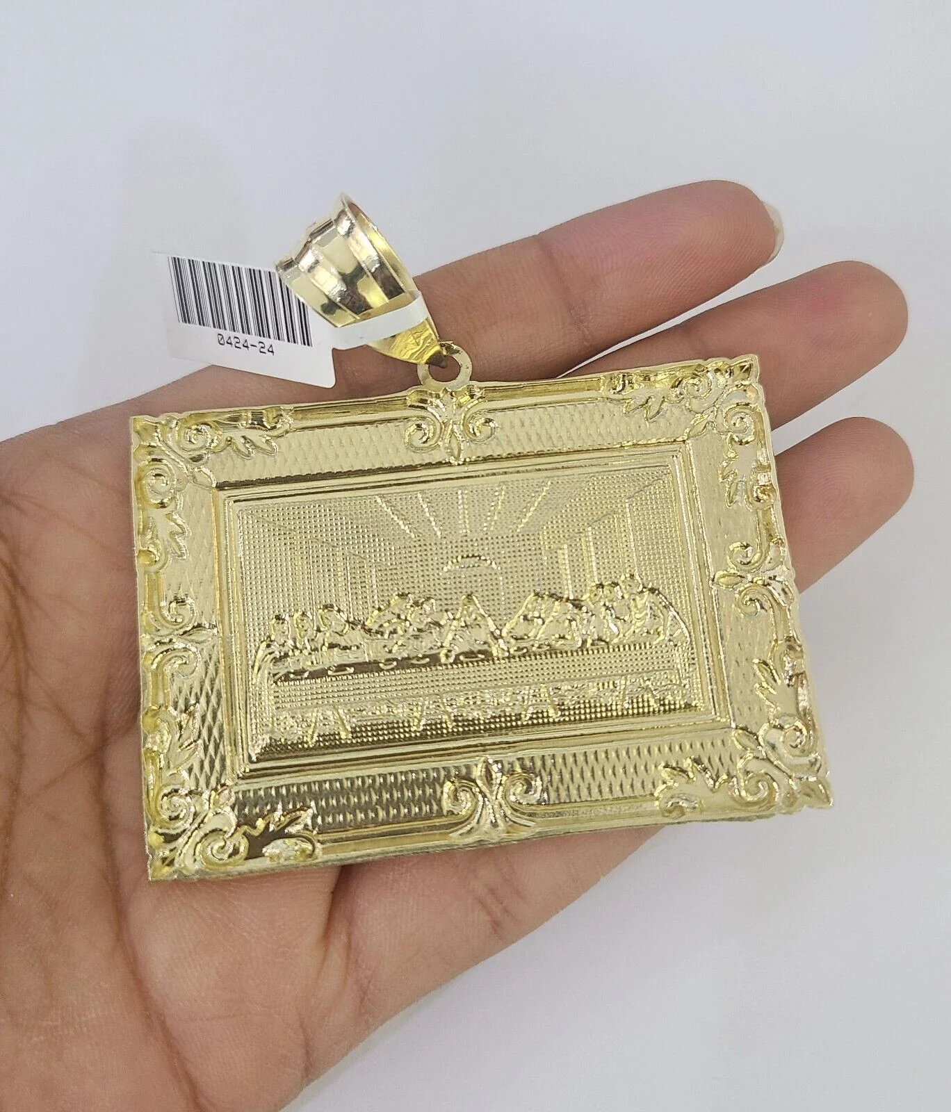 10K Miami Cuban Link Chain Last Supper Pendent Charm 8mm 20"-30" Necklace Gold - Image 7
