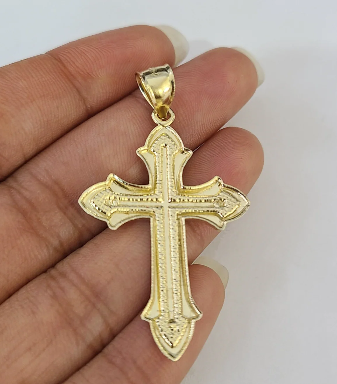 10k Milano Rope Chain Jesus Cross Charm Necklace SET 5mm 18"-28" Pendant - Image 6