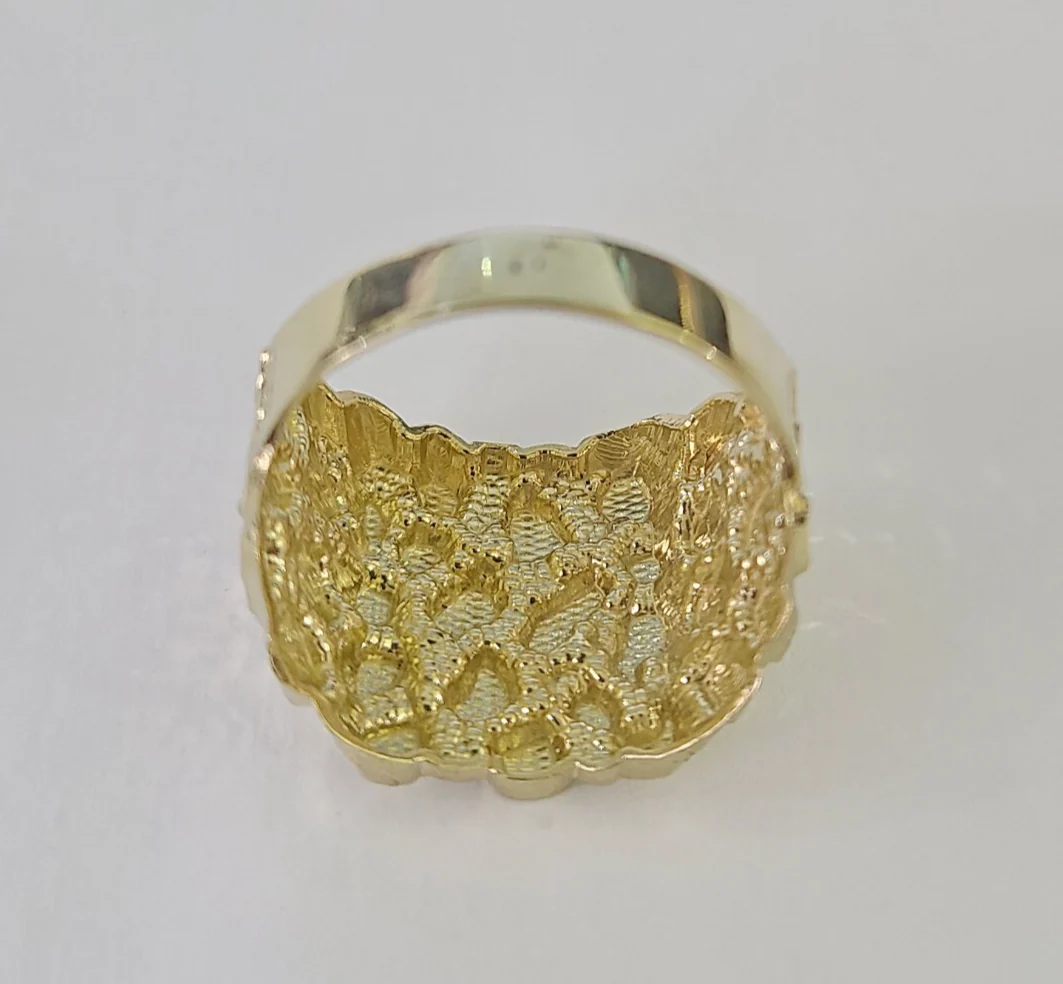 10k Nugget Ring Casual Band Yellow Gold Genuine Brand New All Sizes - Image 7