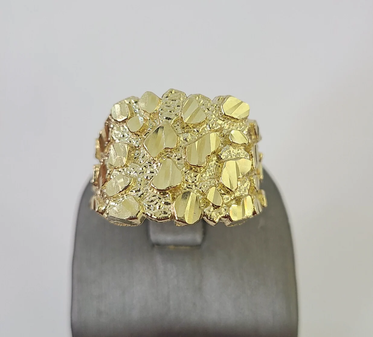 10k Nugget Ring Casual Band Yellow Gold Genuine Brand New All Sizes - Image 6