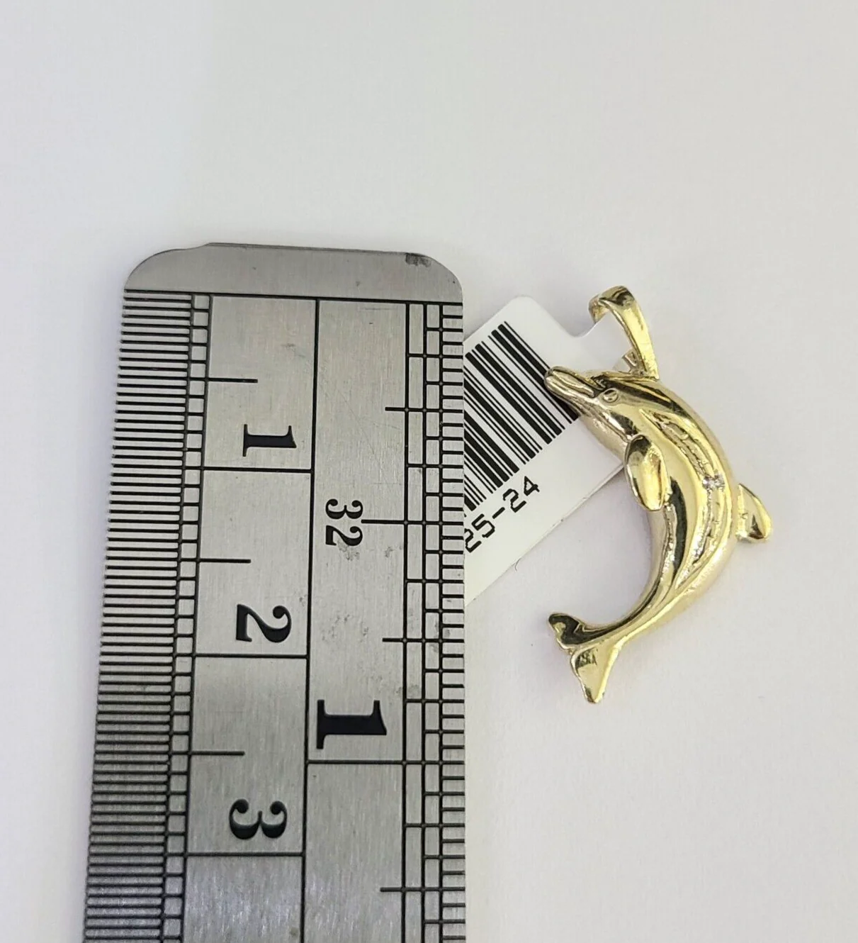 10K Real Dolphin Charm Pendant Yellow Gold 1" Genuine - Image 3