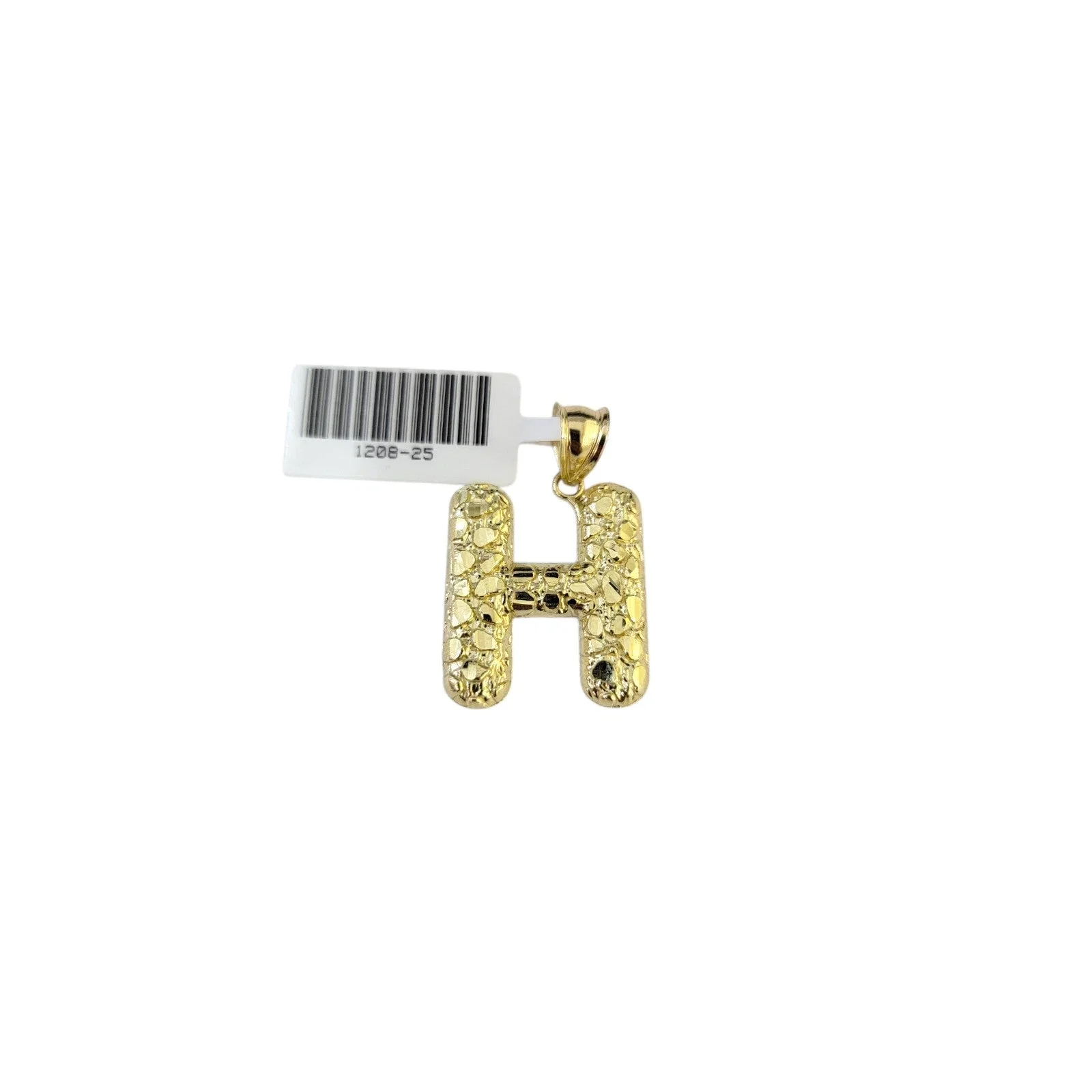 10k Real Gold Miami Cuban Link Chain H Initial Charm Pendant 2.5mm SET Necklace - Image 7