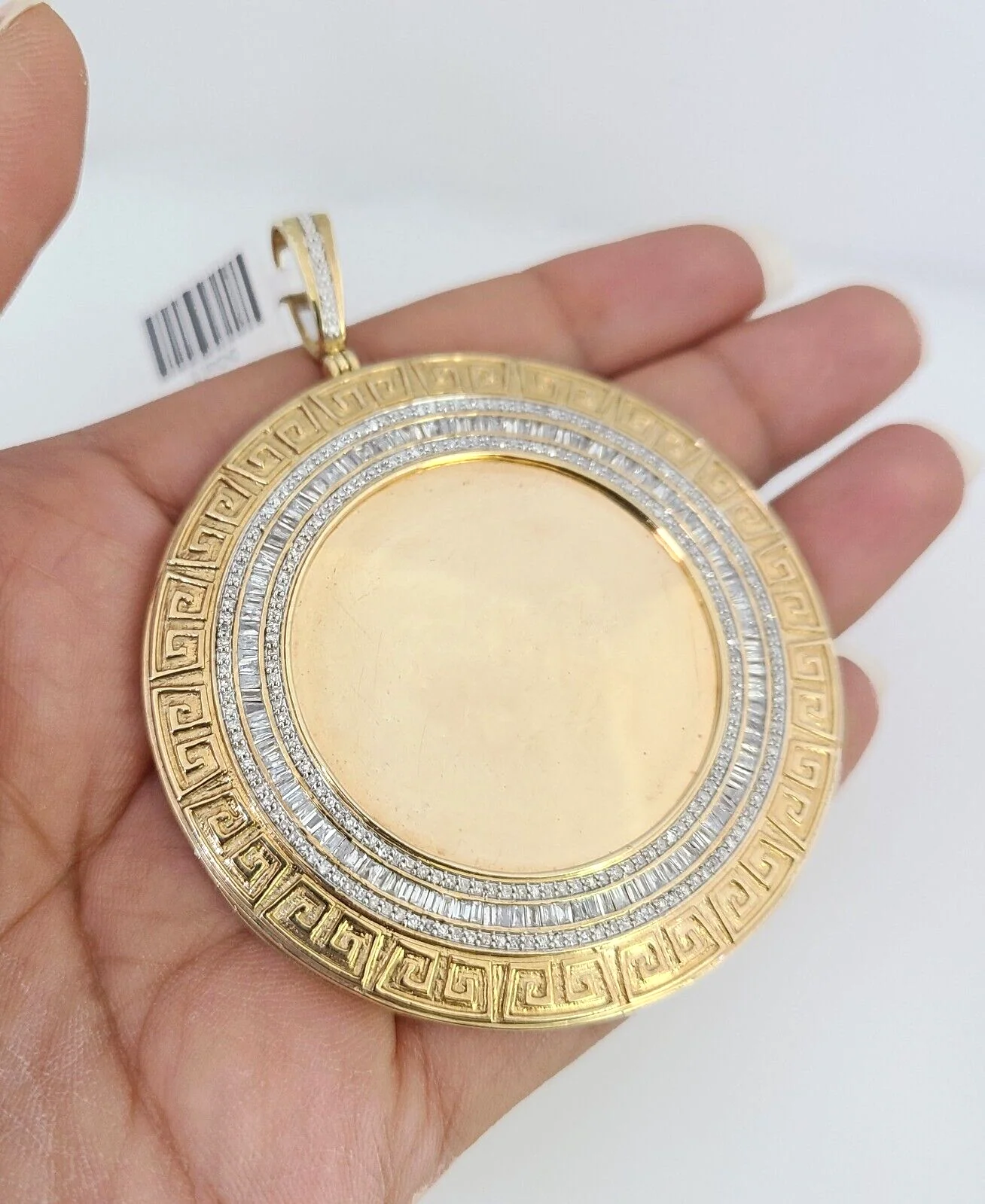 10k Real Memory Pendant Charm 10kt Real Diamond Charm Yellow Gold