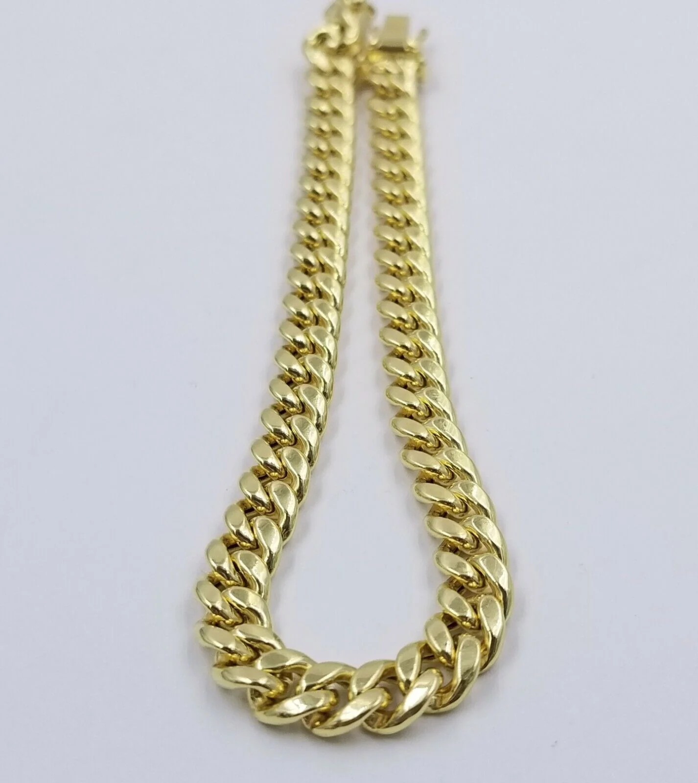 10K Real Yellow Gold Miami Cuban Bracelet 6mm Link 7 inch Box Lock - Image 4