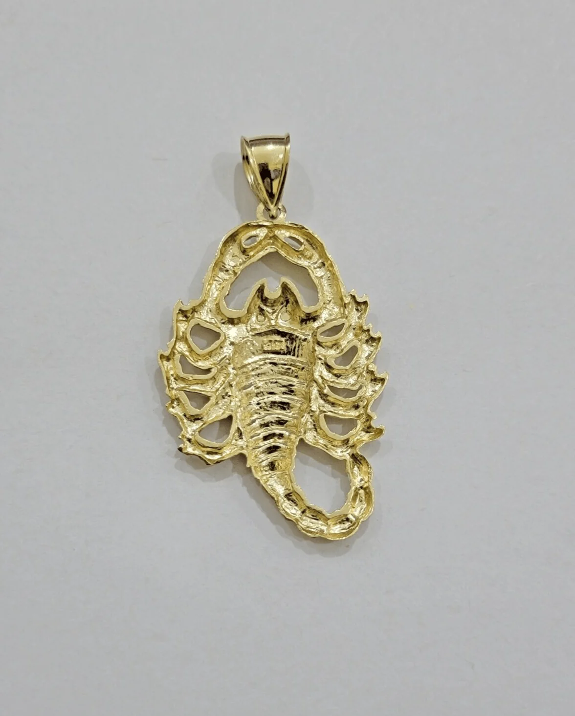 10k Scorpio Charm Pendant Men's Real 10kt Yellow Gold For Chain & Necklace SALE - Image 7