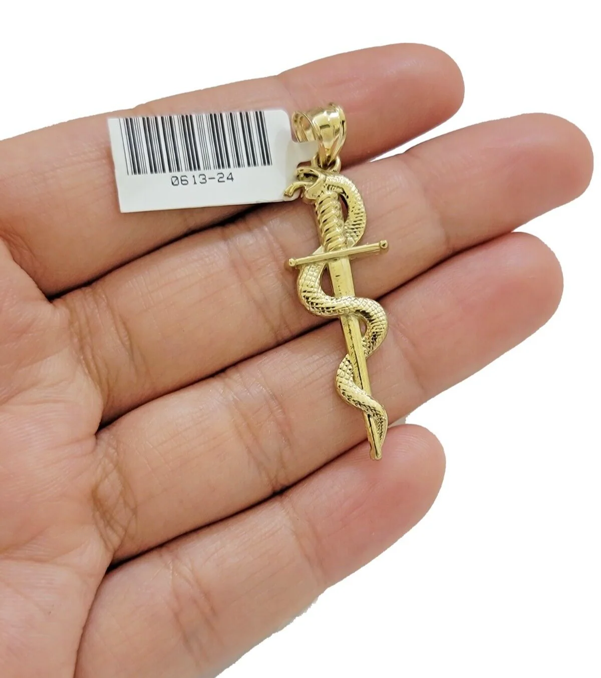 10k Snake Charm Pendant REAL 10Kt Yellow Gold For Necklace Chains BRAND NEW