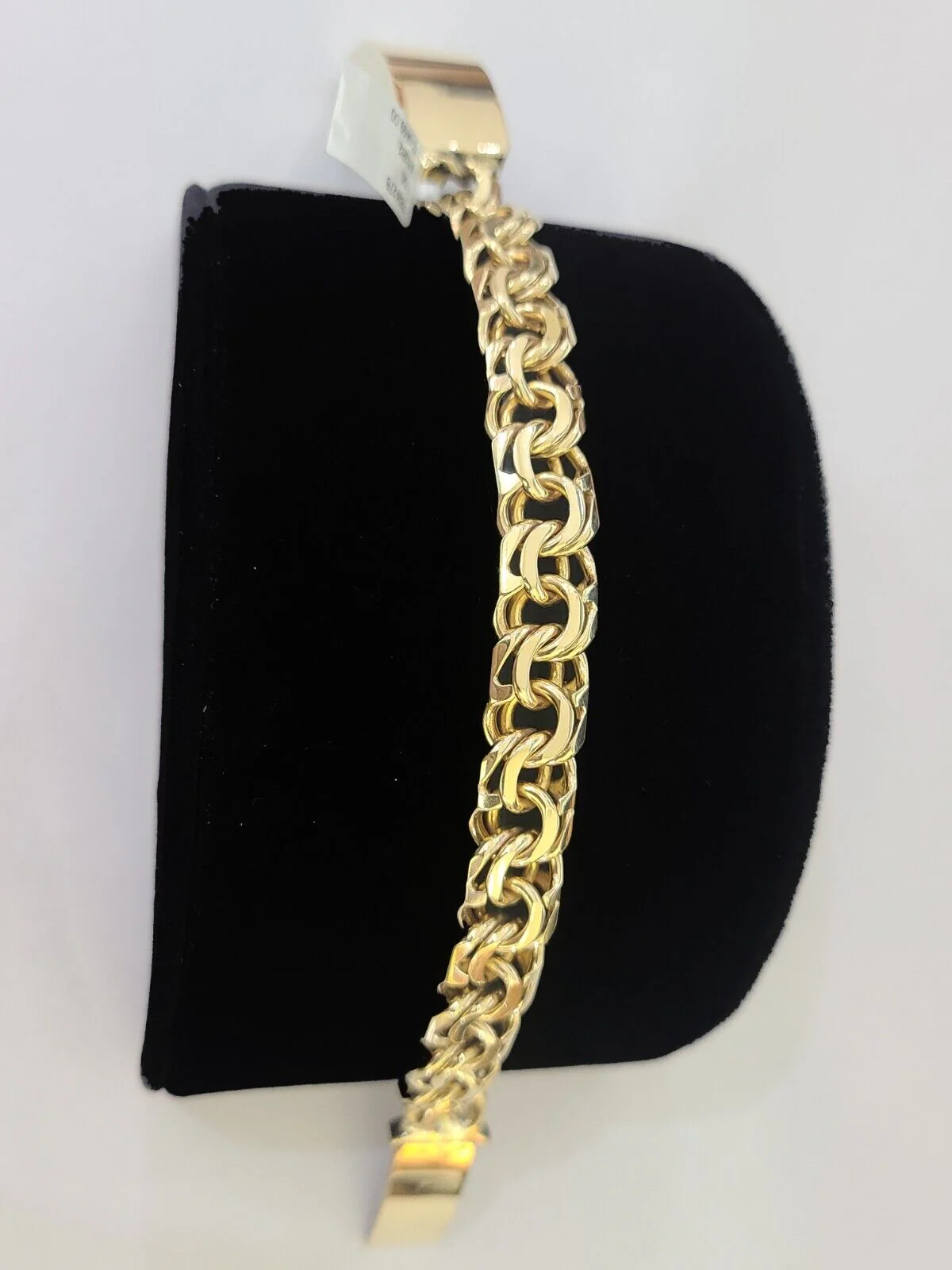 10k Solid Chino ID Bracelet Yellow Gold Size 8" 11mm Inches Box Lock Real 10kt - Image 5
