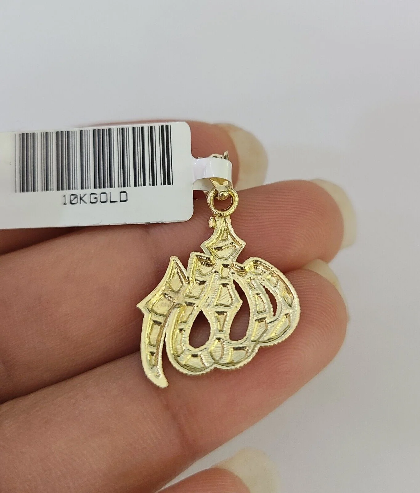 10k Solid Rope Chain 2mm Allah Pendant Charm Necklace SET 18-22" Ladies - Image 8