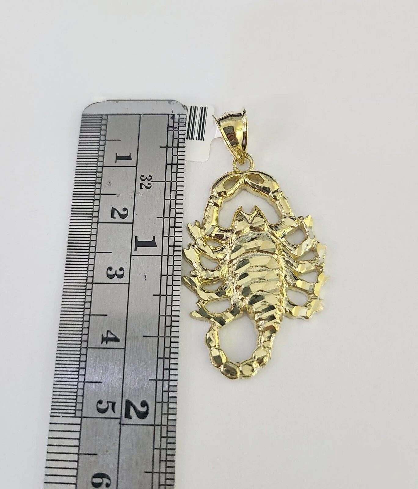 10k Solid Rope Chain Scorpion Charm Set 4mm 20"-28" Necklace Gold Yellow - Image 4