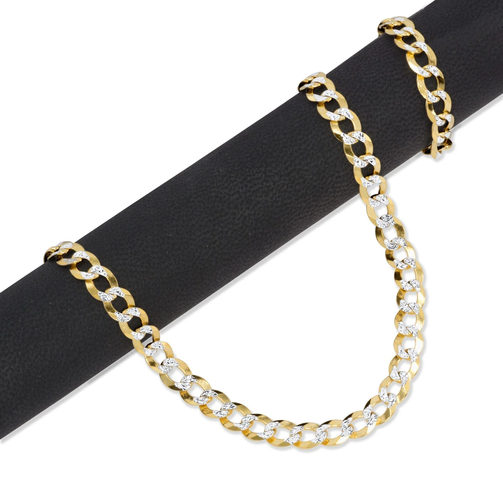 10K Solid Yellow Gold Cuban Curb Chain 12mm Diamond Cut Necklace 22'' Inches - Image 5